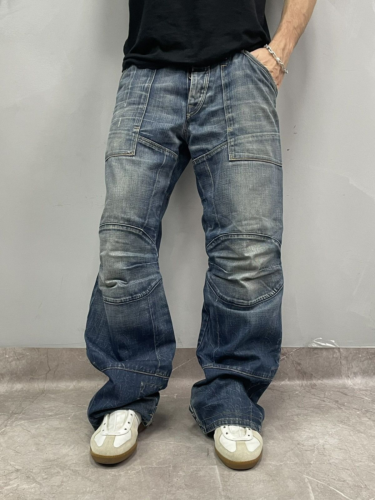 G-Star G Star Raw baggy wide leg Junya Watanabe style jeans pants Size US 33 - 1 Thumbnail