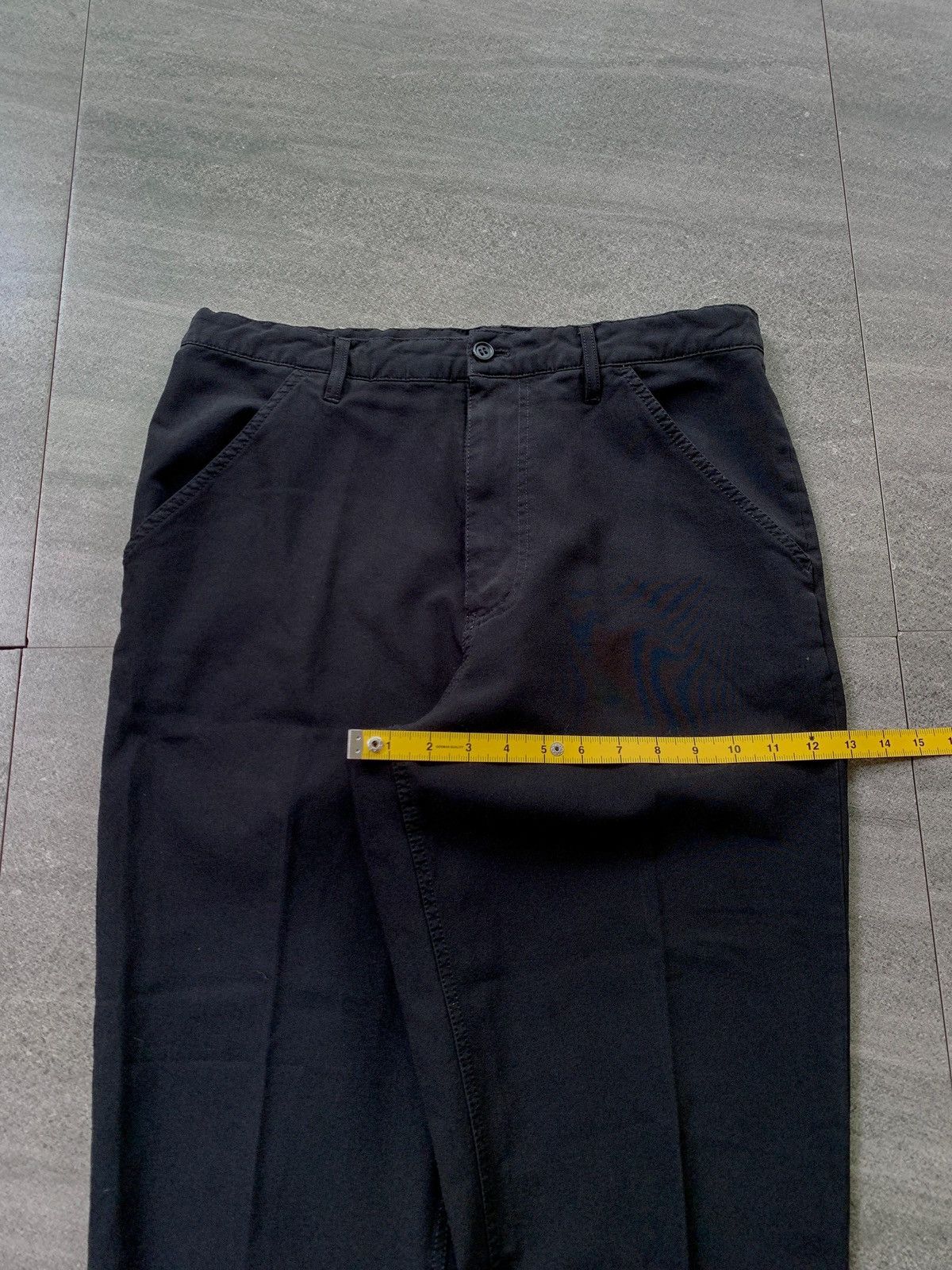 Comme des Garcons Black FREE TAX! CDG Black Cuffed Cropped Trousers Size US 31 - 11 Thumbnail