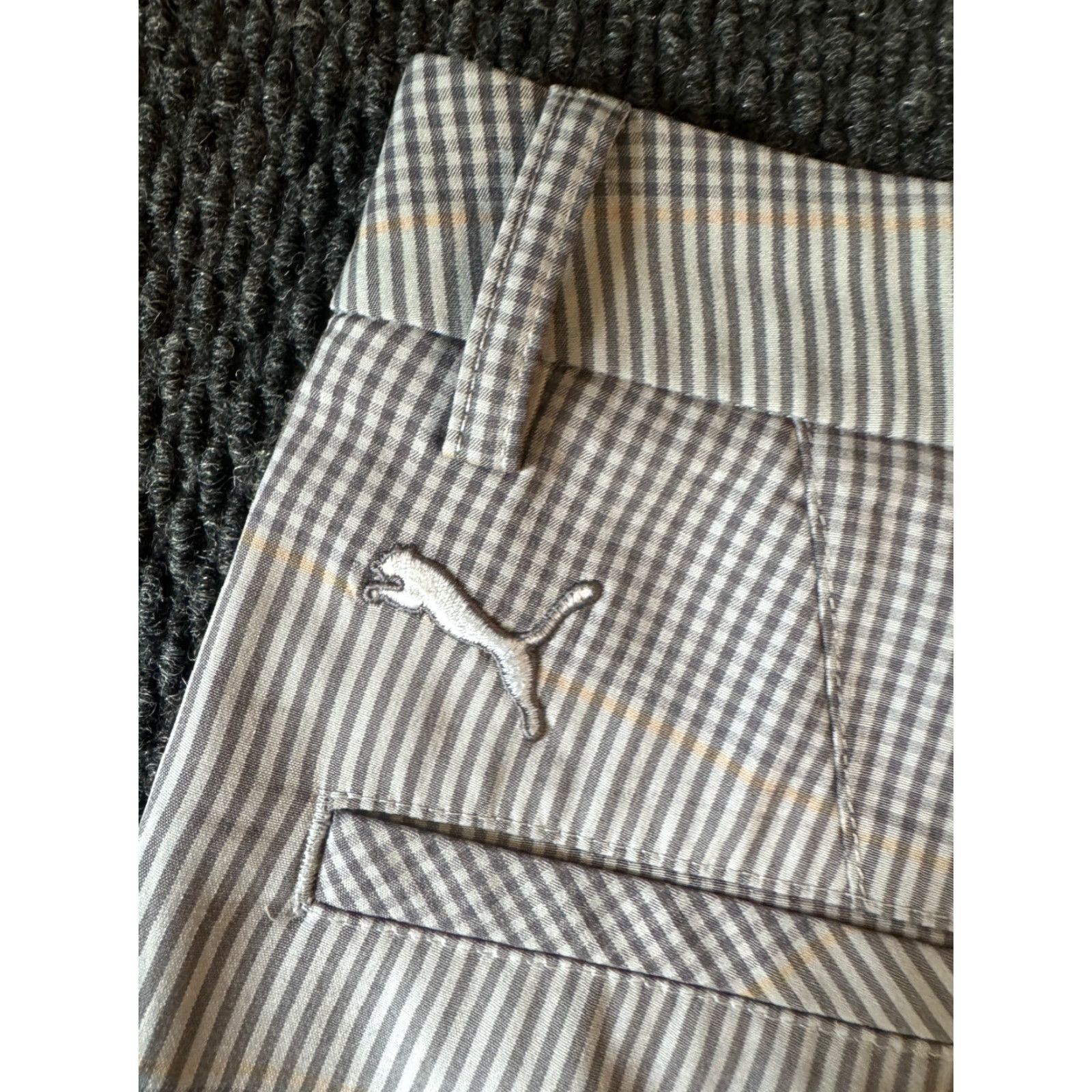 Puma Puma Golf Shorts 32 Inseam 11" Gray Yellow Plaid Size US 32 / EU 48 - 5 Thumbnail