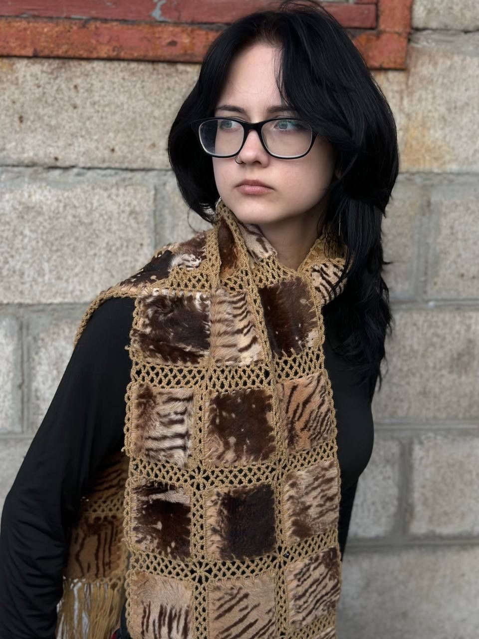 POST ARCHIVE FACTION (PAF) VTG Japanese Style Scarf 160 cm Hype Trend Archival 00s USA Size ONE SIZE - 5 Thumbnail