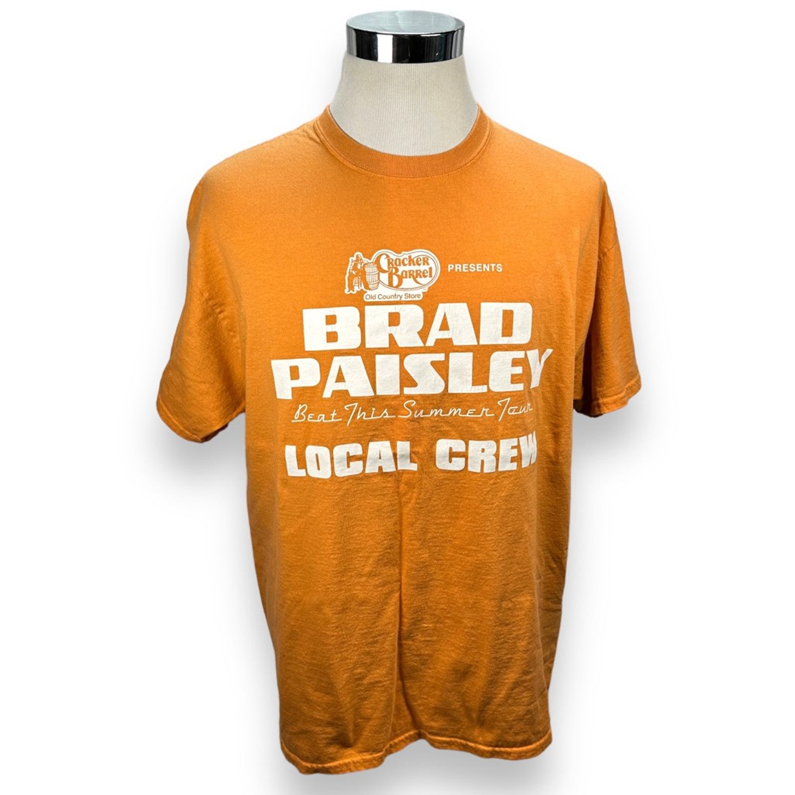 Gildan Brad Paisley Concert Local Crew T-Shirt Tour Band Orange XL Size US XL / EU 56 / 4 - 1 Thumbnail