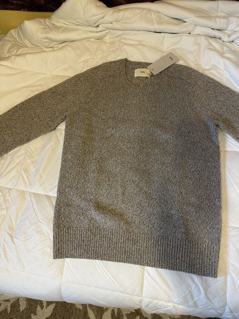 Folk Boxy Patrice Mélange Merino Wool Crew Sweater Size US M / EU 48-50 / 2 - 4 Thumbnail
