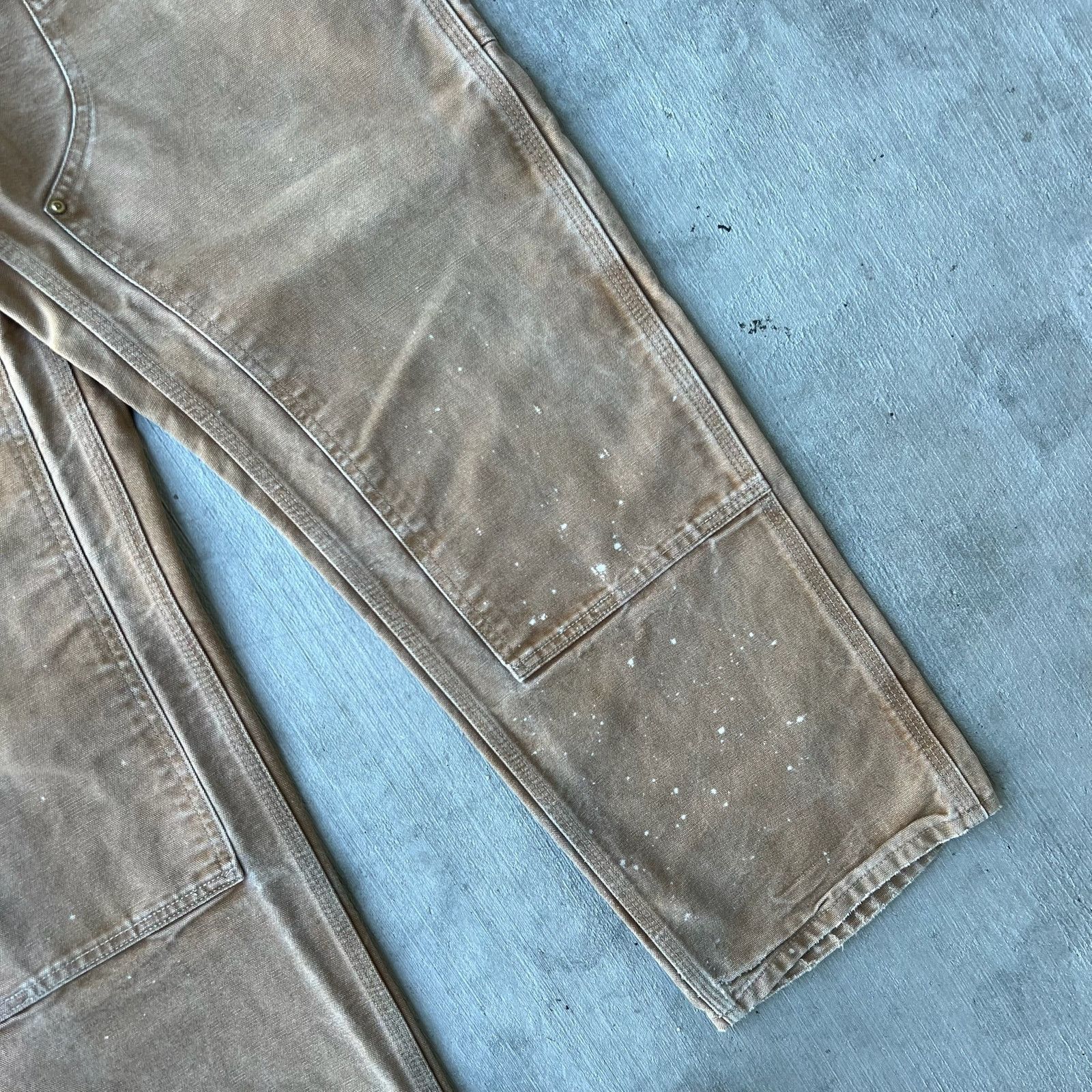 Carhartt × Vintage Carhartt brown double knee work wear carpenter pants Size US 33 - 8 Thumbnail