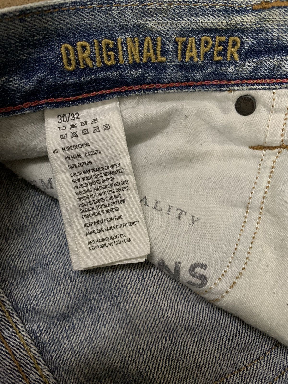 American Eagle Outfitters Vintage American Eagle Outfitters Selvedge Distressed Jeans Size US 32 / EU 48 - 21 Thumbnail