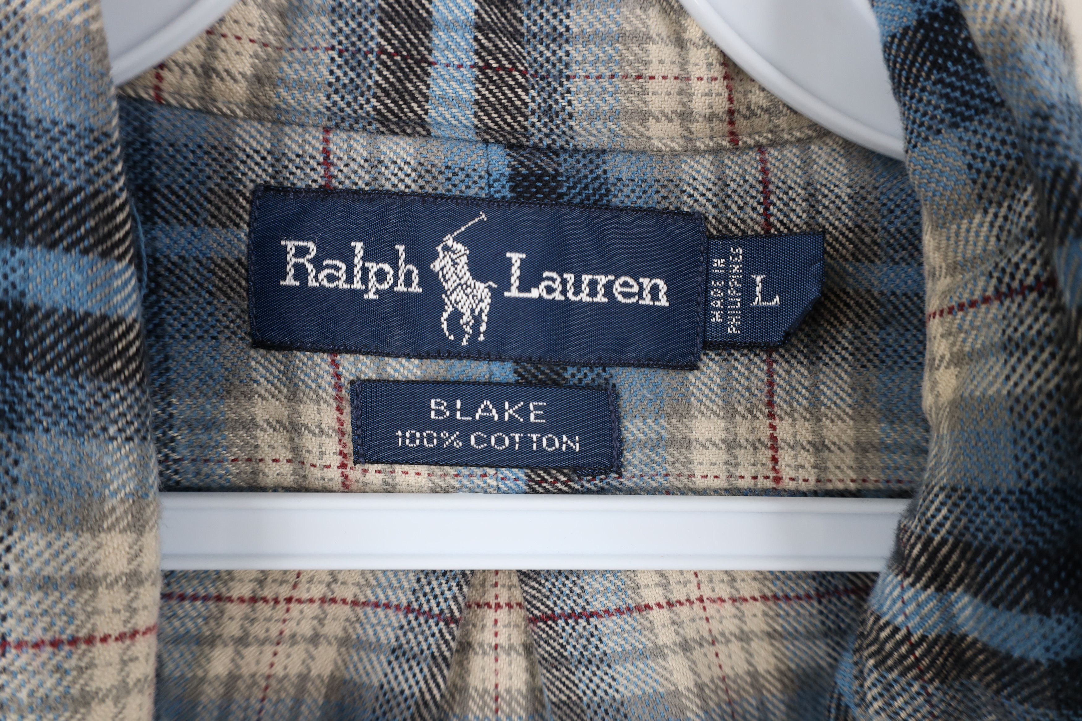 Polo Ralph Lauren Vintage 90s Ralph Lauren Flannel Button Down Shirt Size US L / EU 52-54 / 3 - 7 Thumbnail