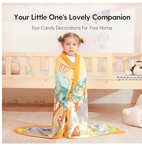 NBDN Nobrandedon Baby Blanket, 4-Layer Muslin Cotton 47 x 47, Breathable Size ONE SIZE - 6 Thumbnail