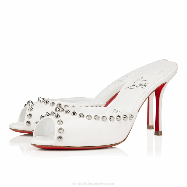 Christian Louboutin o1s1wg110924 Me Dolly Spike Heeled in Bianco Size US 5 / IT 35 - 2 Thumbnail