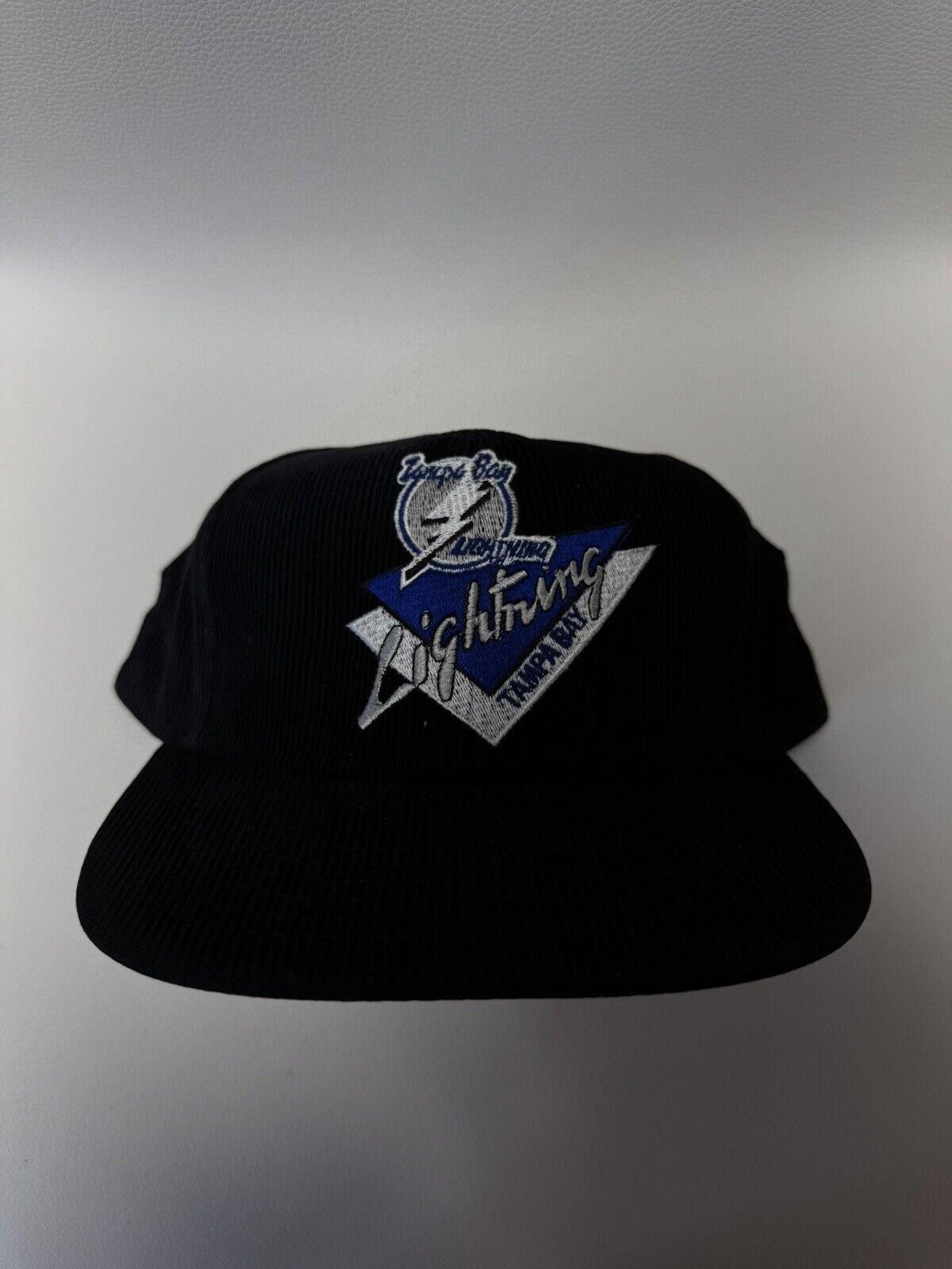 NHL × Vintage Rare Vintage NHL Tampa Bay Lightning Corduroy SnapBack Hat Size ONE SIZE - 4 Thumbnail