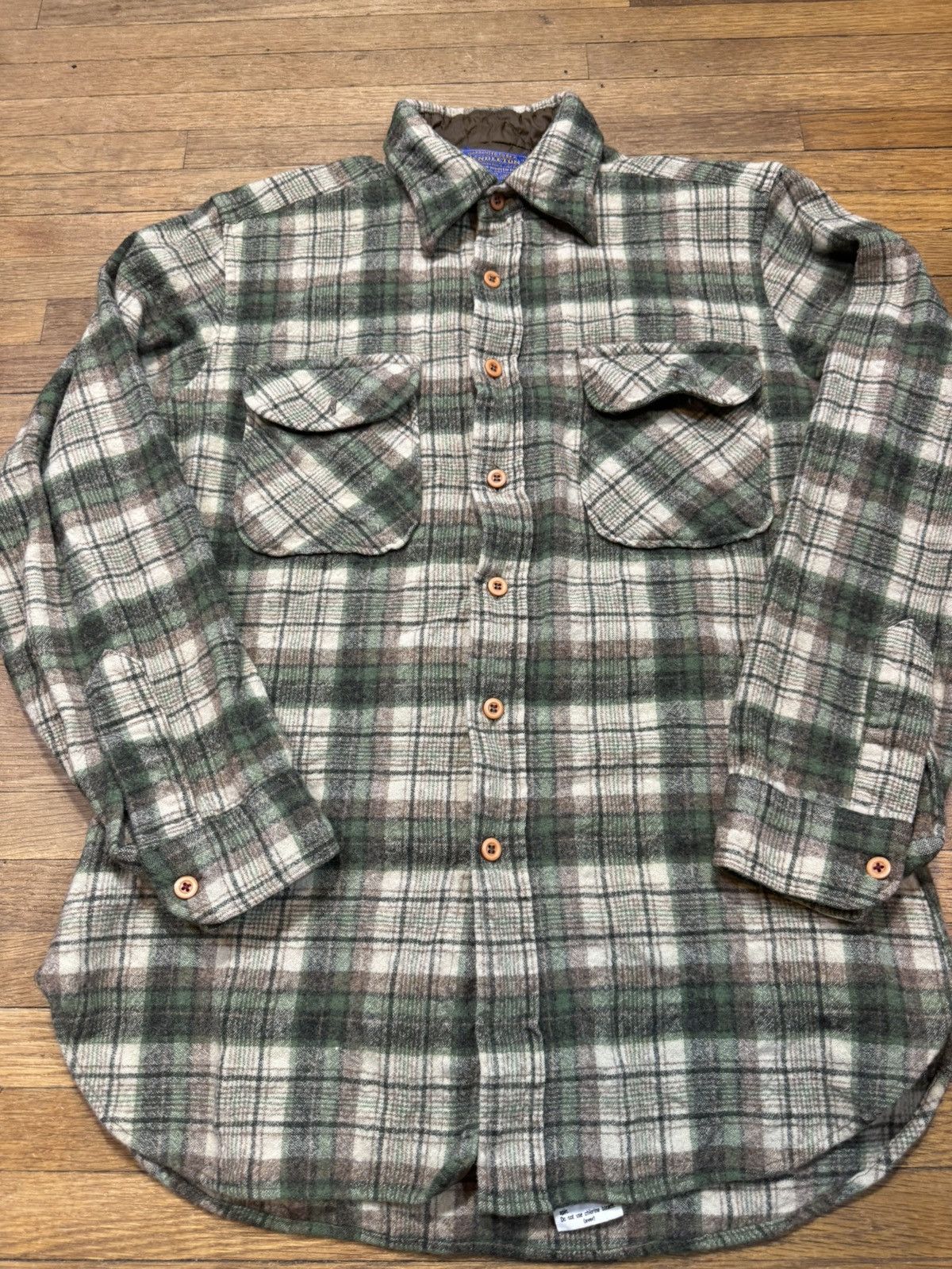 Pendleton Vintage Pendleton Green Flannel Size US M / EU 48-50 / 2 - 3 Thumbnail