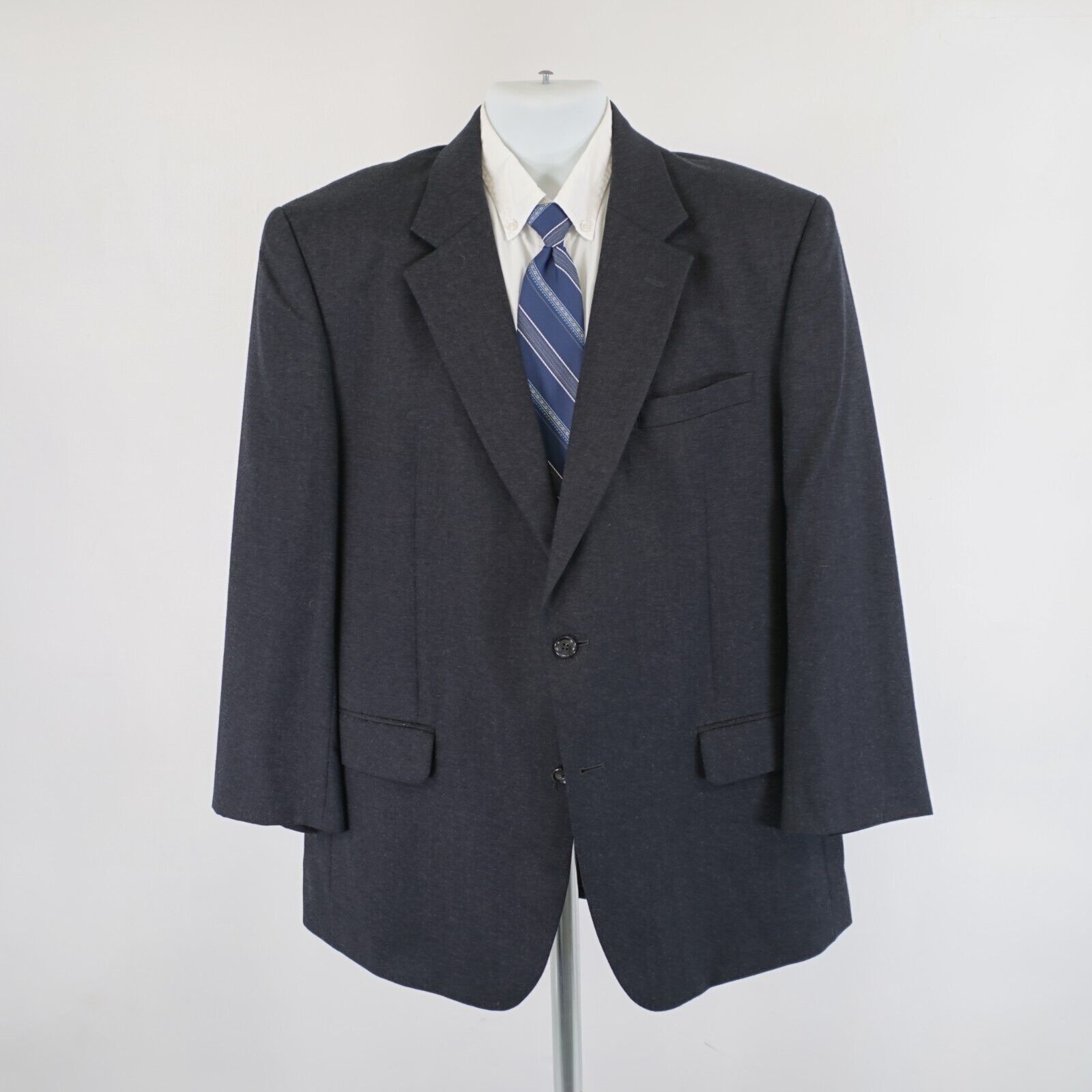 Jos. A. Bank Jos A Bank Wool Cashmere Gray Blazer 44R Or Slim 46R 2 Butto Size 44R - 4 Thumbnail