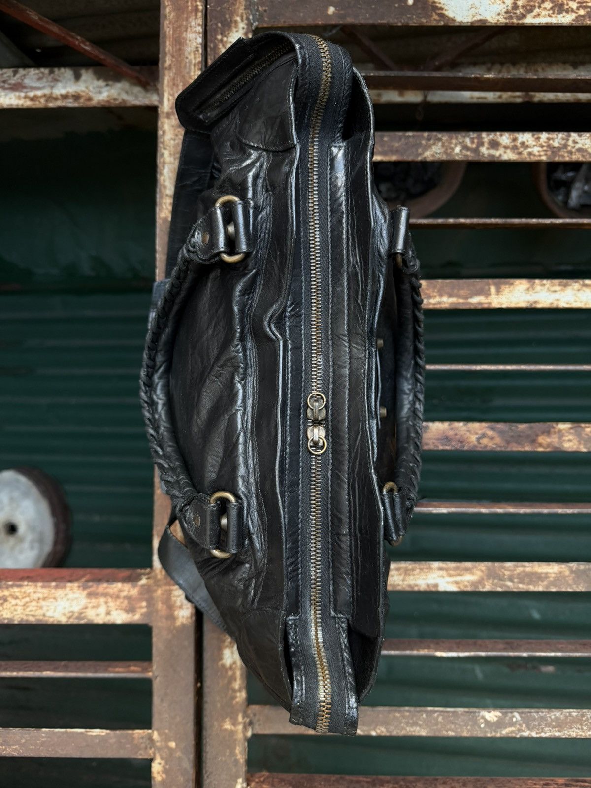 Balenciaga Balenciaga - 2000’s - Classic Motorcycle Le City Bag Black Size ONE SIZE - 16 Thumbnail