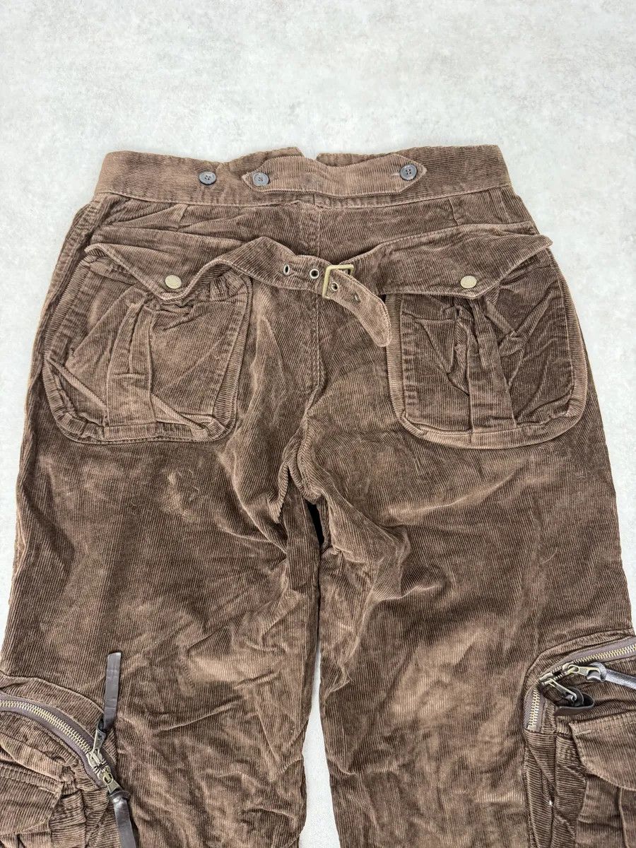 Dolce & Gabbana SS2003 Dolce & Gabbana Brown Corduroy Cargo Hunter Pants Size US 39 - 11 Thumbnail