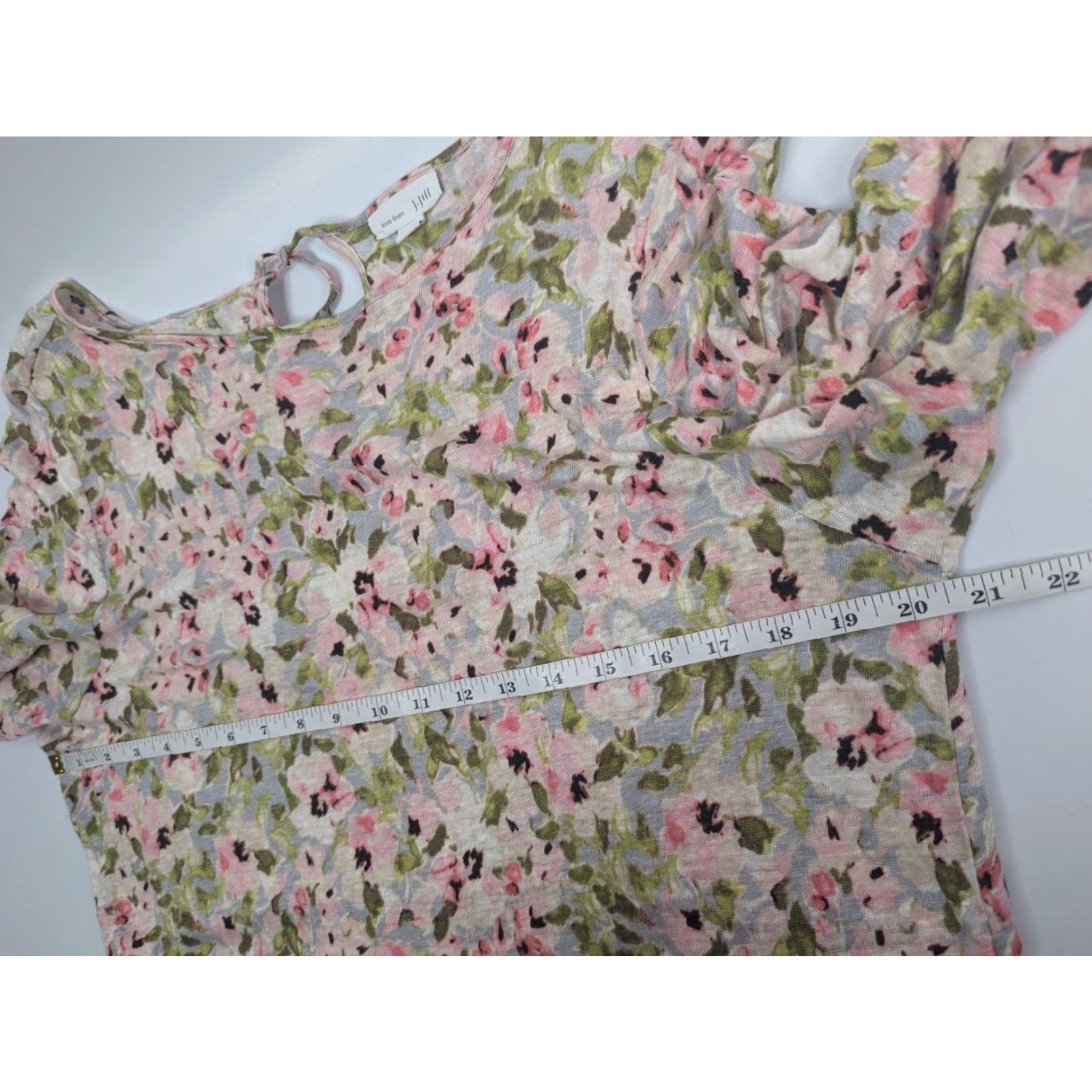 J. Jill J.Jill Blouse Linen Floral 3/4 Sleeve Tunic Pink L Women Blouse Tunic Floral Linen 3/4 Sleeve J.Jill Womens Size L / US 10 / IT 46 - 5 Thumbnail