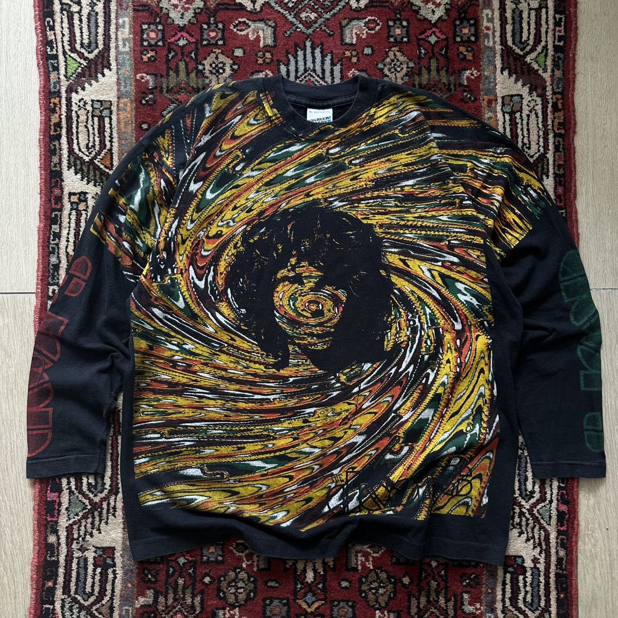 Vintage 90s The Doors Jim Morrison Psychedelic Long Sleeve Vintage Size US XL / EU 56 / 4 - 1 Thumbnail