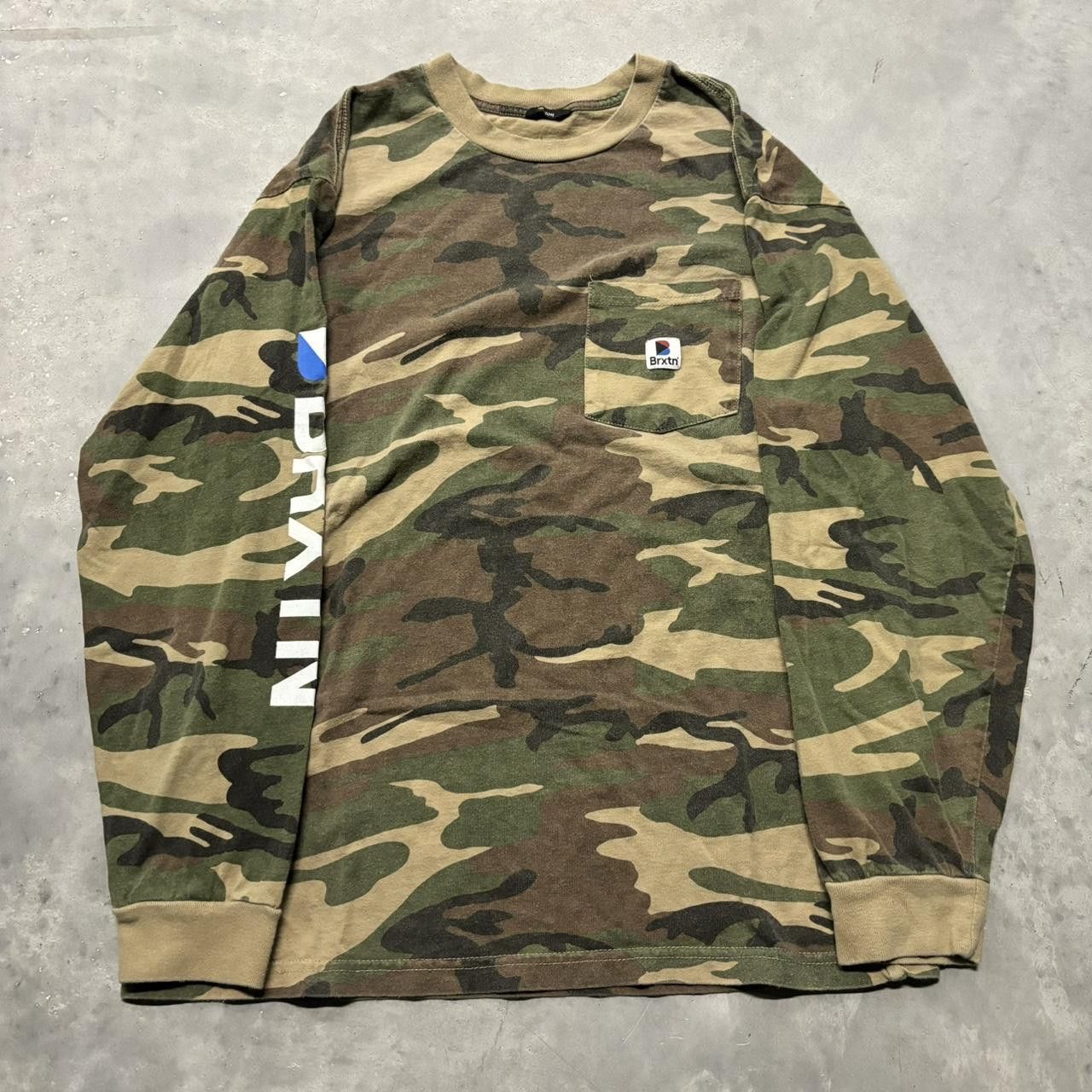 Japanese Brand × Vintage Crazy Vintage Y2K/2000s Grunge Camo Streetwear Skater Essential Longsleeve Tee! Size US M / EU 48-50 / 2 - 1 Thumbnail