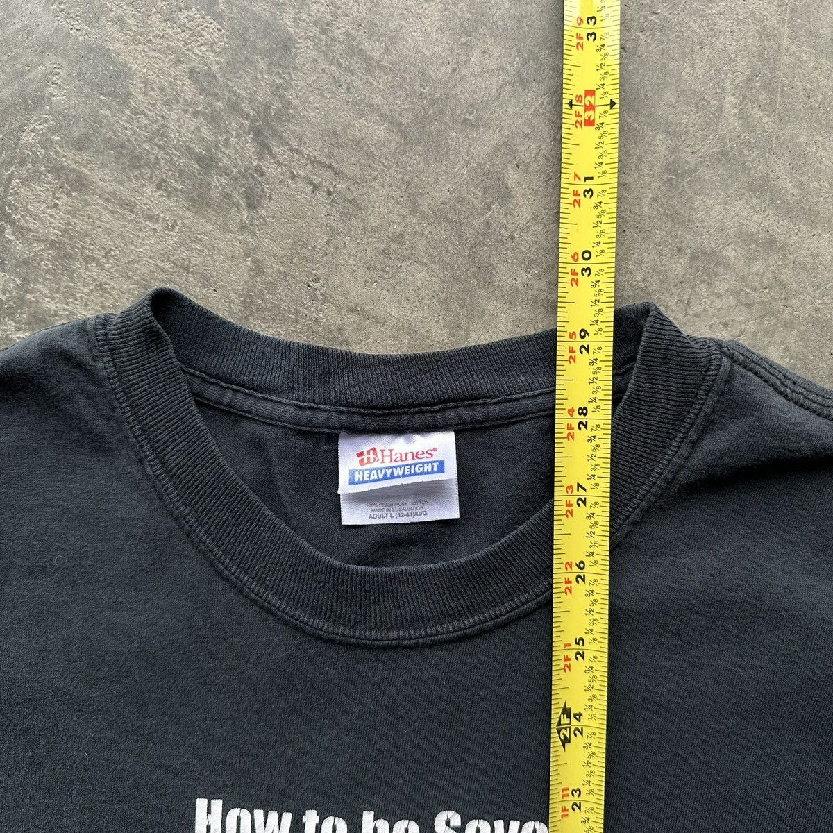 Hanes Vintage 90s Jesus “How To Be Saved” Tee Hanes Heavyweight XL Size US XL / EU 56 / 4 - 6 Thumbnail