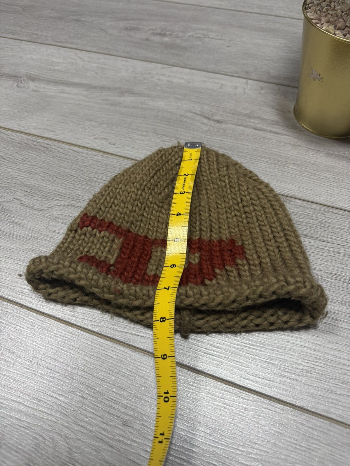 Diesel Diesel vintage knitted wool hat big D logo Size ONE SIZE - 7 Thumbnail