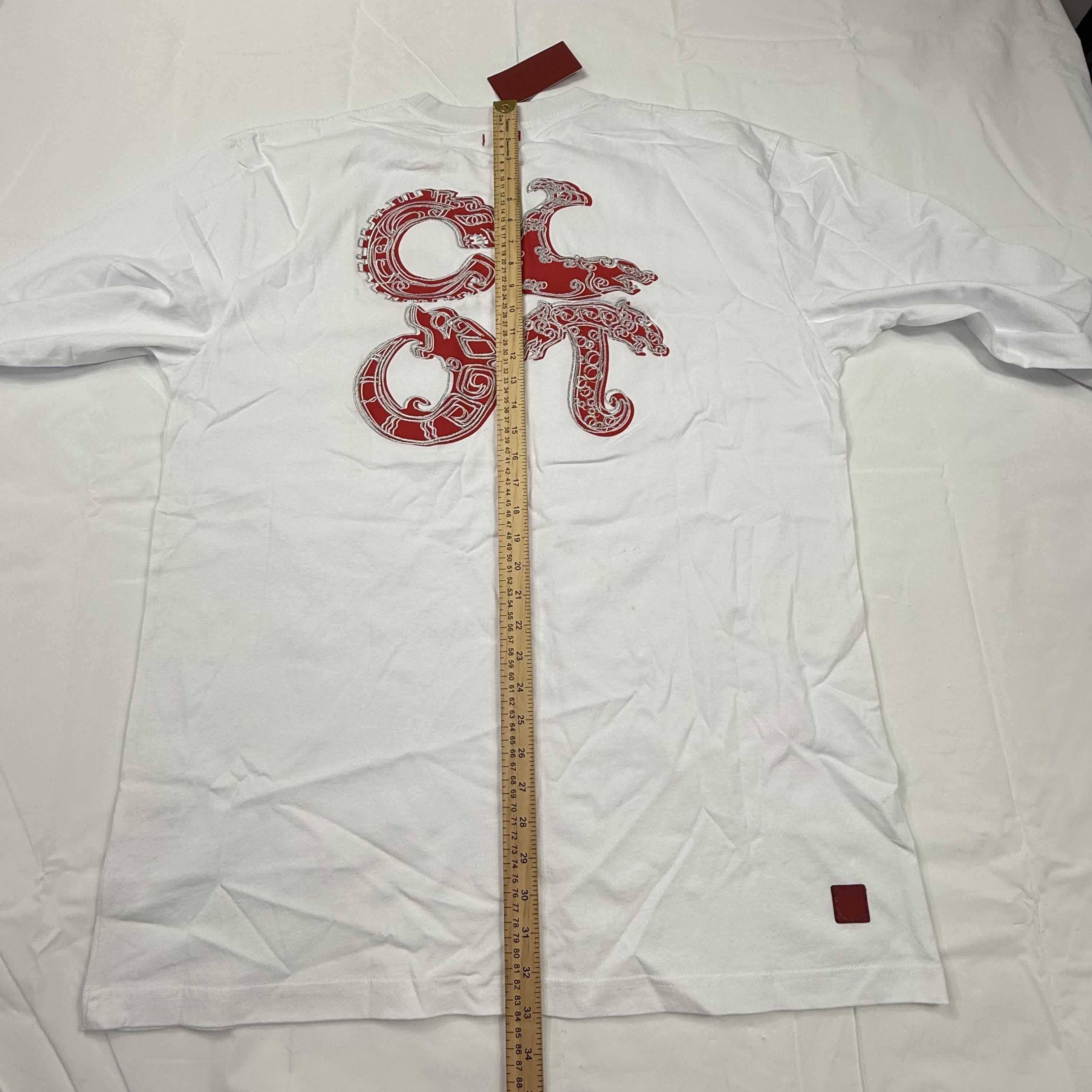 CLOT CLOT Dragon Logo Long Sleeve Graphic T-Shirt White Red XXL Size US XXL / EU 58 / 5 - 10 Thumbnail