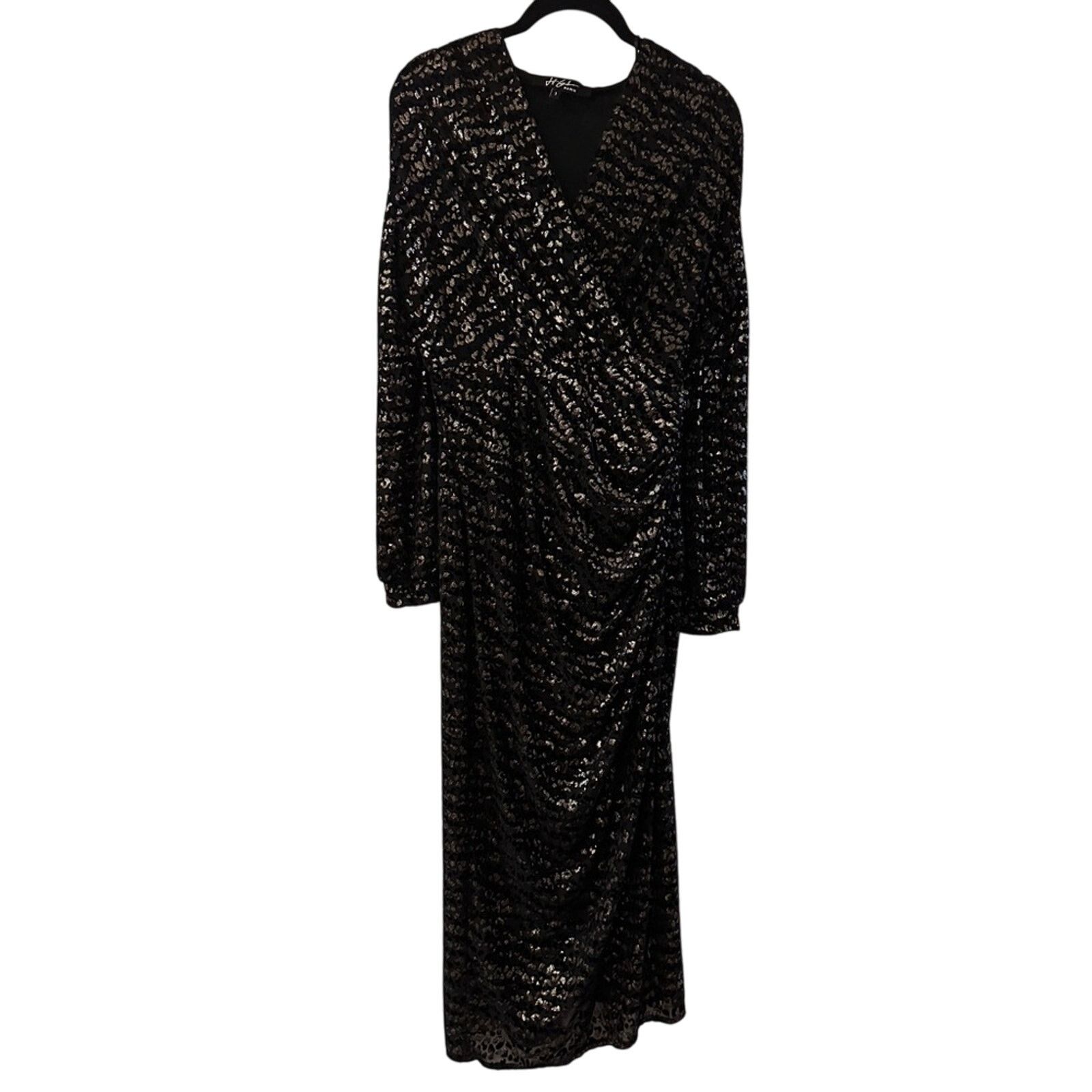 Other Jeff Gallano black and metallic animal print dress size 1 Size XS / US 0-2 / IT 36-38 - 1 Thumbnail