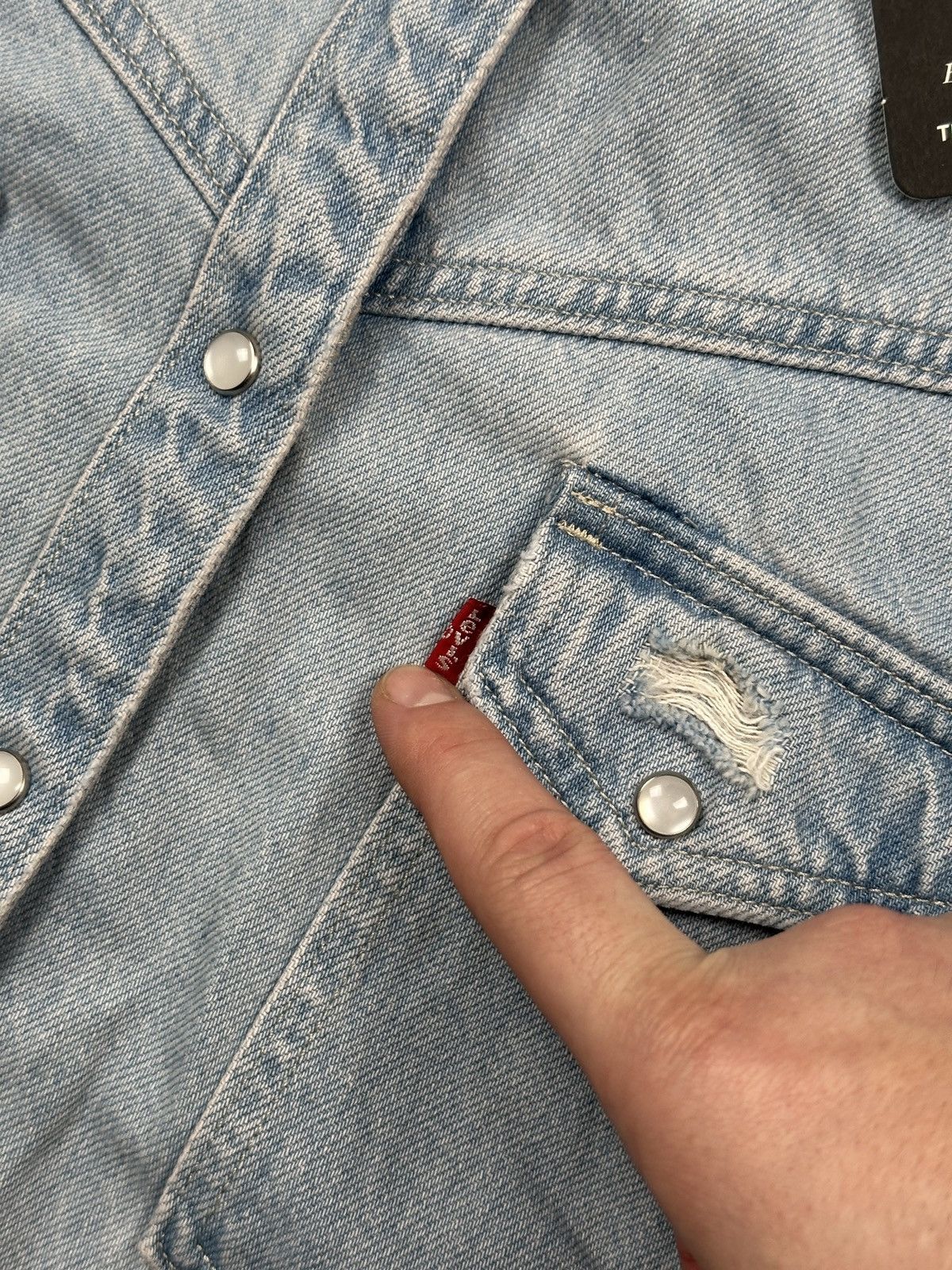 Levi's Levis Dorsey Western Denim Jacket Shirt Oversized Fit Size M / US 6-8 / IT 42-44 - 9 Thumbnail