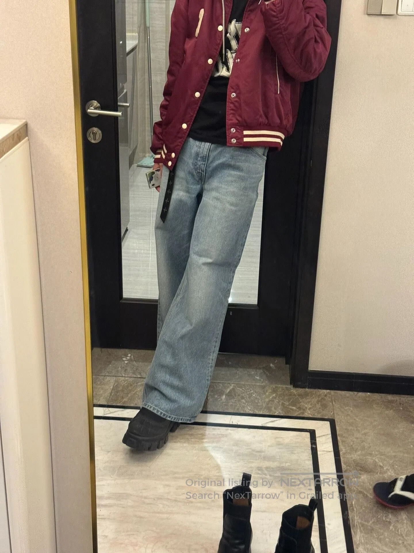 Celine Celine Blue Wide-Leg Denim Trousers. Size 29" - 9 Thumbnail
