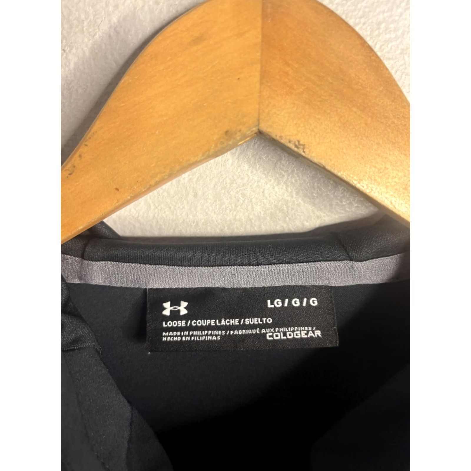 Under Armour Under Armour Hoodie Mens Large Black Full Zip ColdGear Loose Fit Jacket Athletic Size US L / EU 52-54 / 3 - 4 Thumbnail