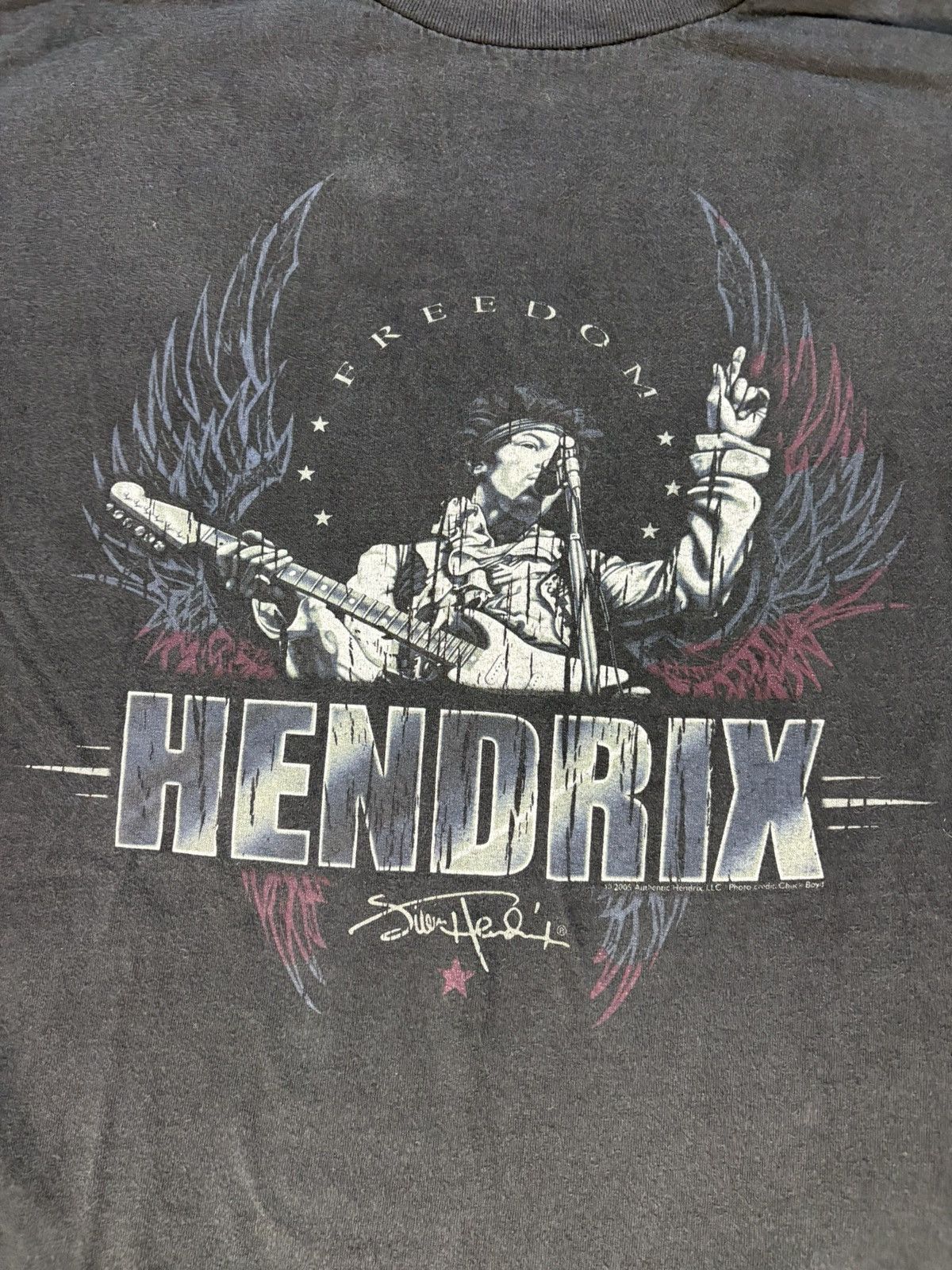 Band Tees × Jimi Hendrix × Vintage Y2K 2005 Jimi Hendrix T-Shirt Size US XL / EU 56 / 4 - 3 Thumbnail