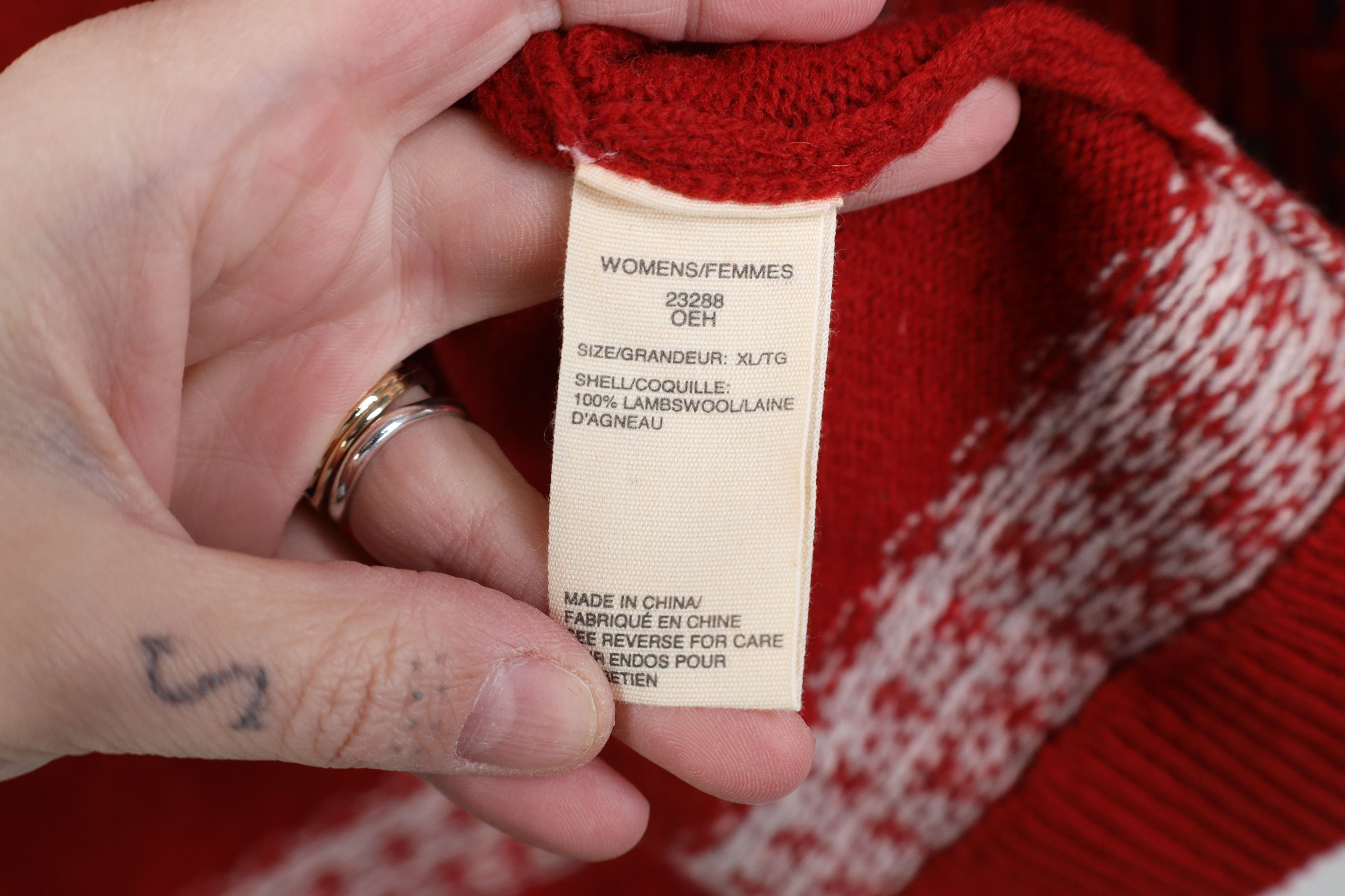 Woolrich Woolen Mills Vintage Woolrich Nature Deer Wool Knit Zip Sweater Vest Red Size XL / US 12-14 / IT 48-50 - 9 Thumbnail