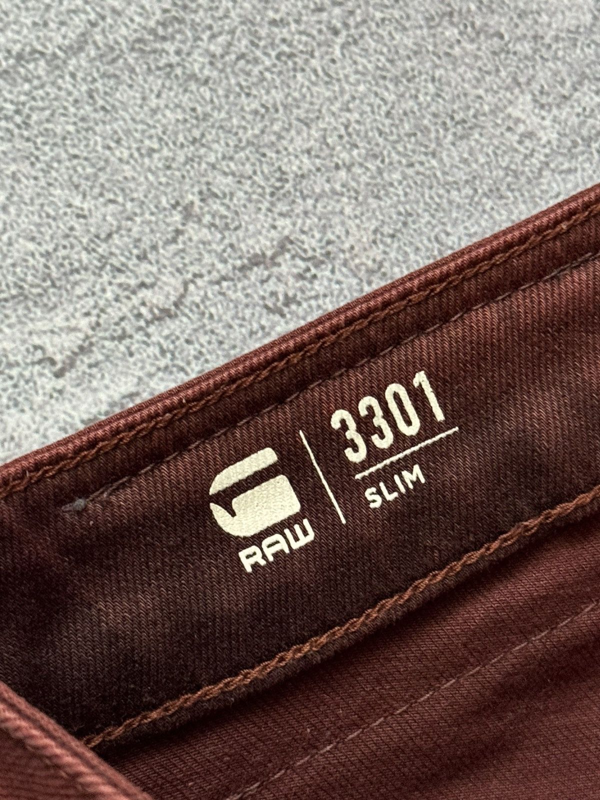G-Star G star raw 34/34 3301 slim denim pant trouser Jean chino Size US 34 / EU 50 - 10 Thumbnail