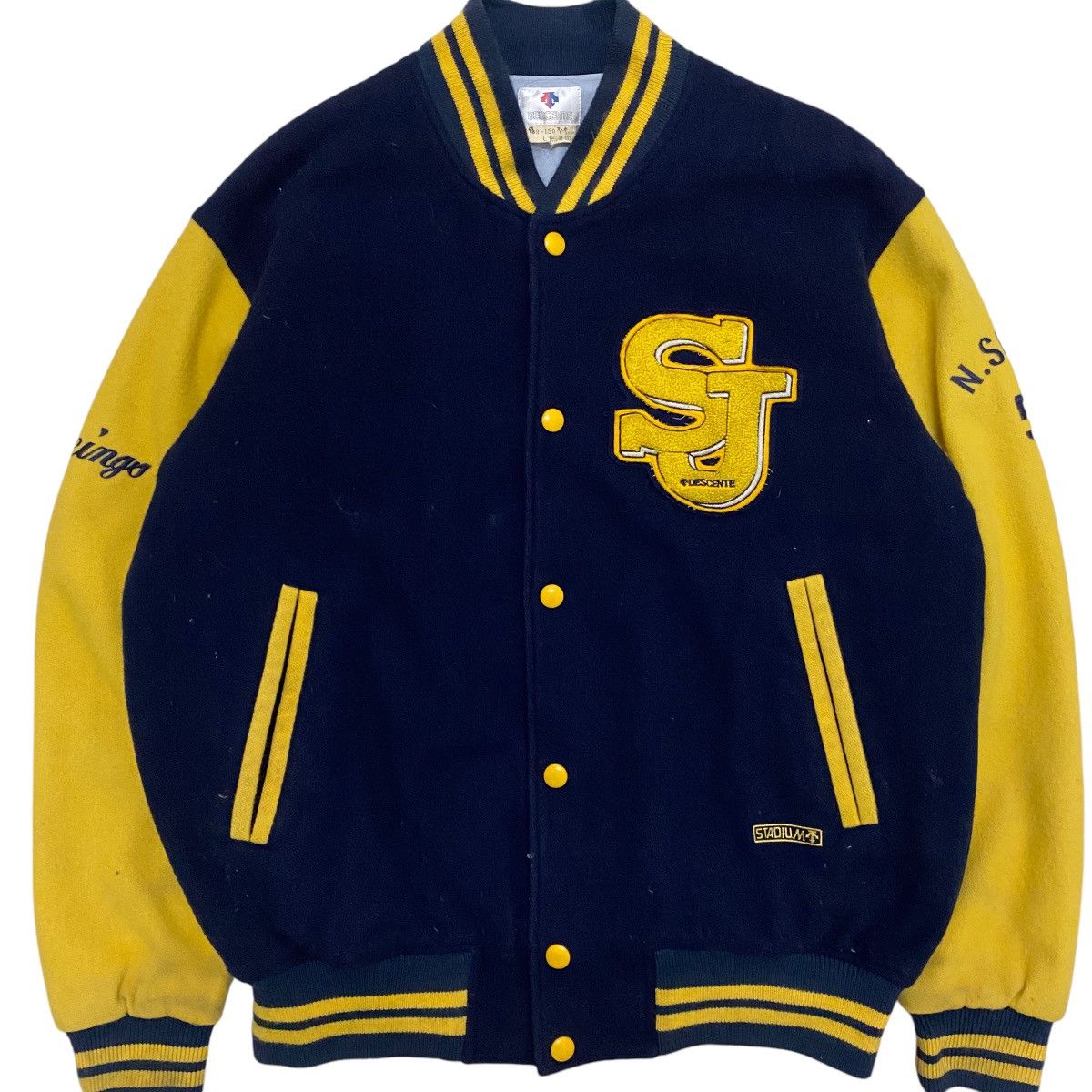 Descente × Japanese Brand × Vintage ☀️Vintage Desente wool stadium varsity jacket Size US M / EU 48-50 / 2 - 4 Thumbnail