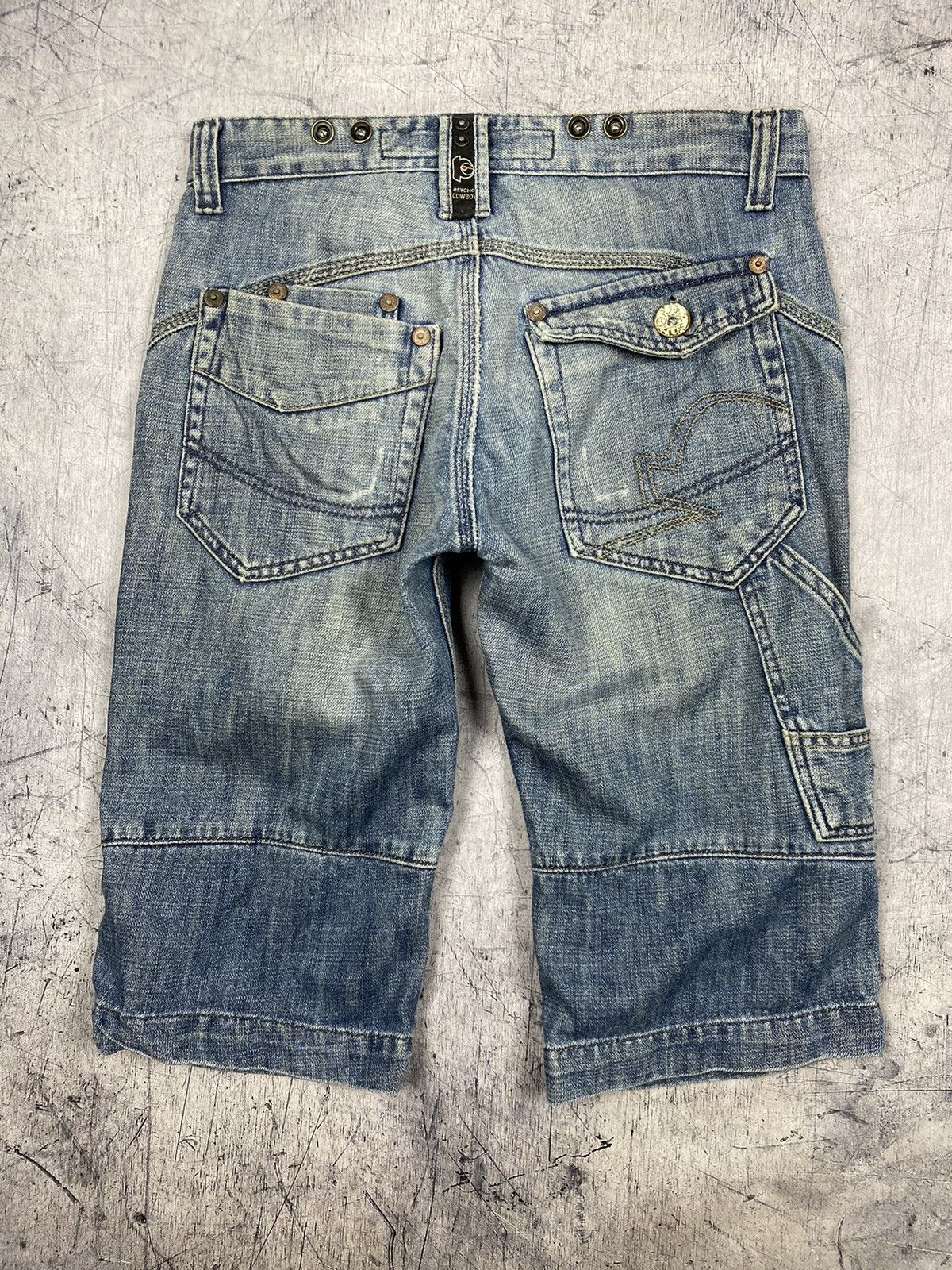 Other Vintage Psycho Cowboy Brand y2k Denim Shorts Size US 29 - 12 Thumbnail