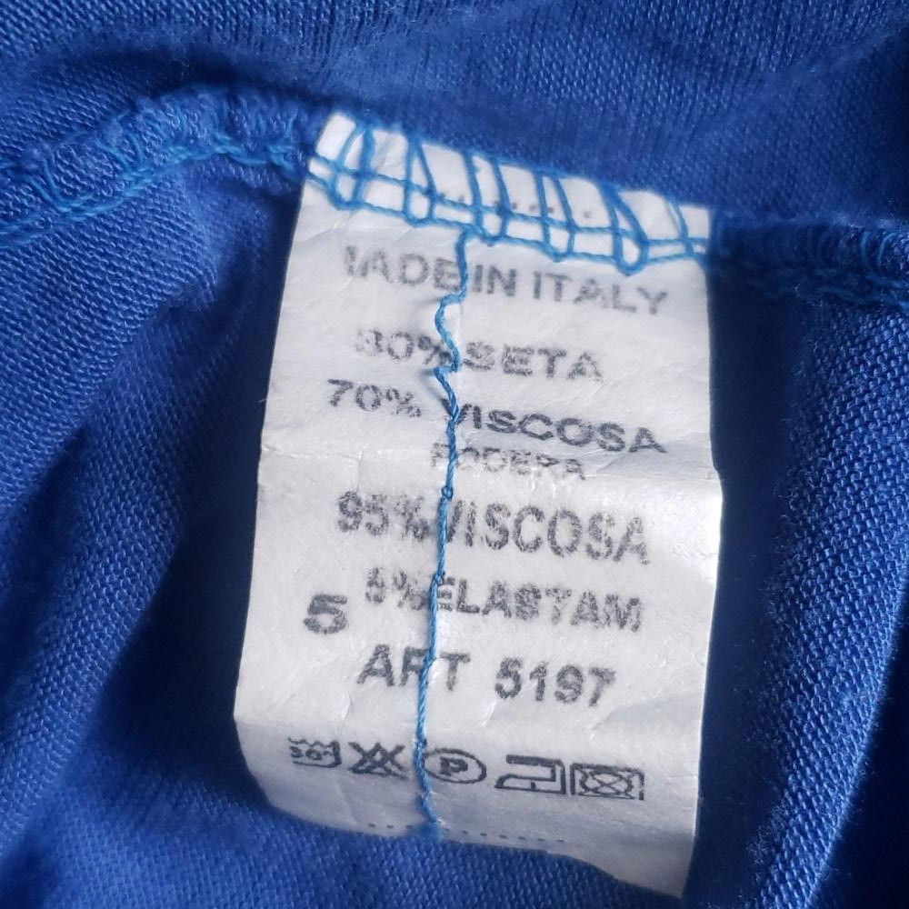Designer CT1570 NY by Amati Indigo Blue Sequined Layered Top L Size L / US 10 / IT 46 - 5 Thumbnail