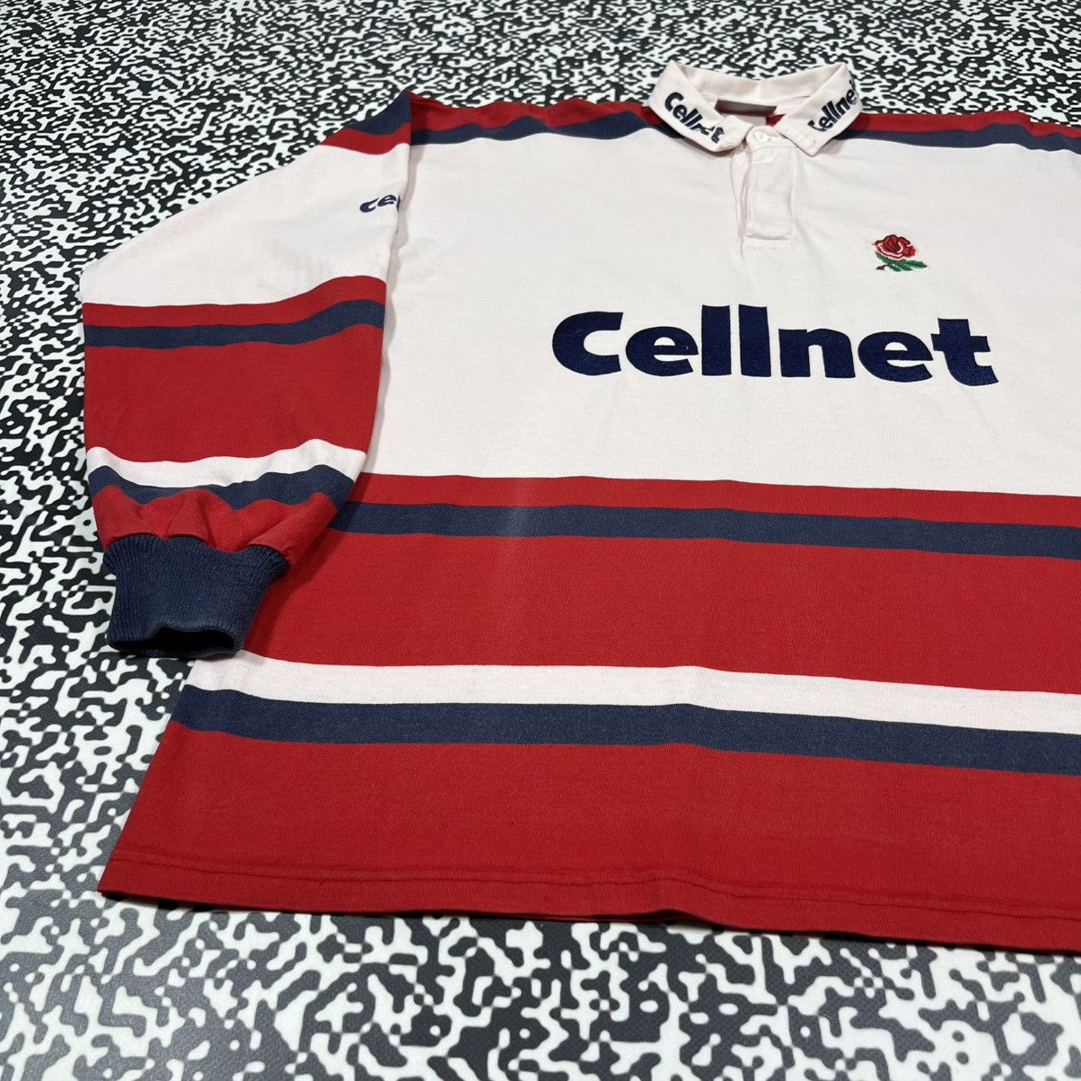 Vintage Vintage 90s England Rugby Jersey Cellnet Retro Sport Style Size US XL / EU 56 / 4 - 10 Thumbnail