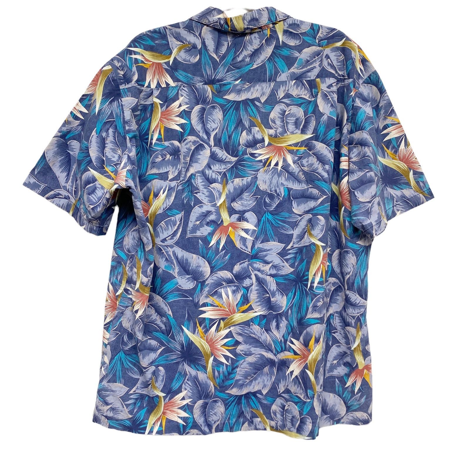 Other Vintage Hawaii Blues Tropical Floral Short Sleeve Button Up Size US XL / EU 56 / 4 - 5 Thumbnail