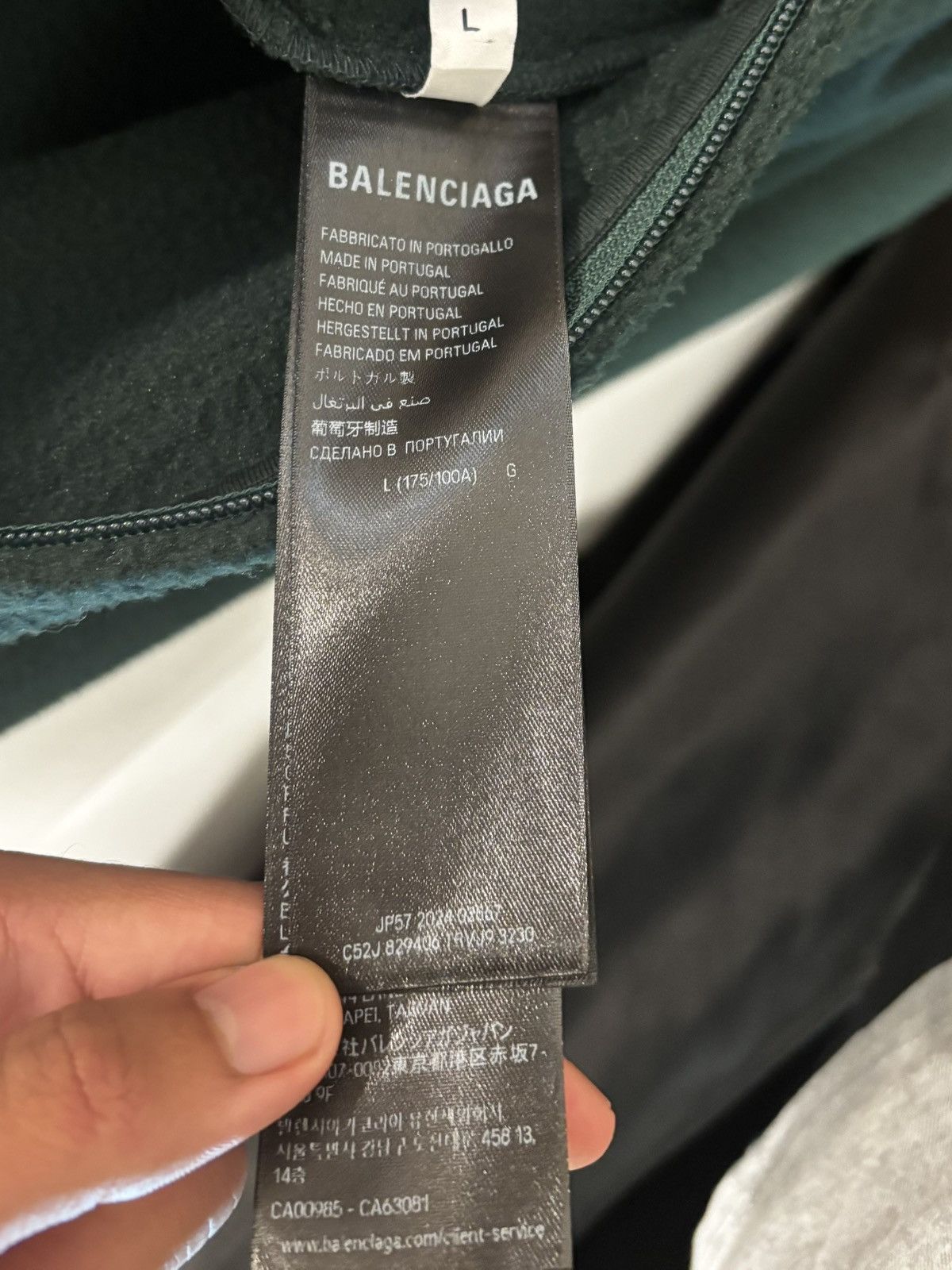 Balenciaga Loop Fleece Zip up Size US L / EU 52-54 / 3 - 8 Thumbnail