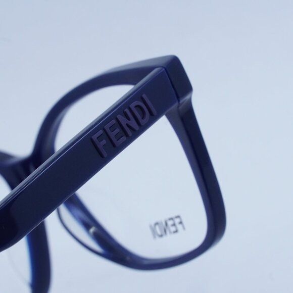 Fendi Fendi FE50016I 090 Eyeglasses Midnight Blue 52mm Square Size ONE SIZE - 7 Thumbnail