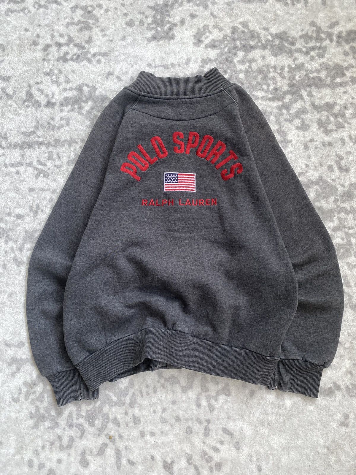 Polo Ralph Lauren 1980s POLO SPORT RALPH LAUREN VARSITY USA Size US M / EU 48-50 / 2 - 1 Thumbnail