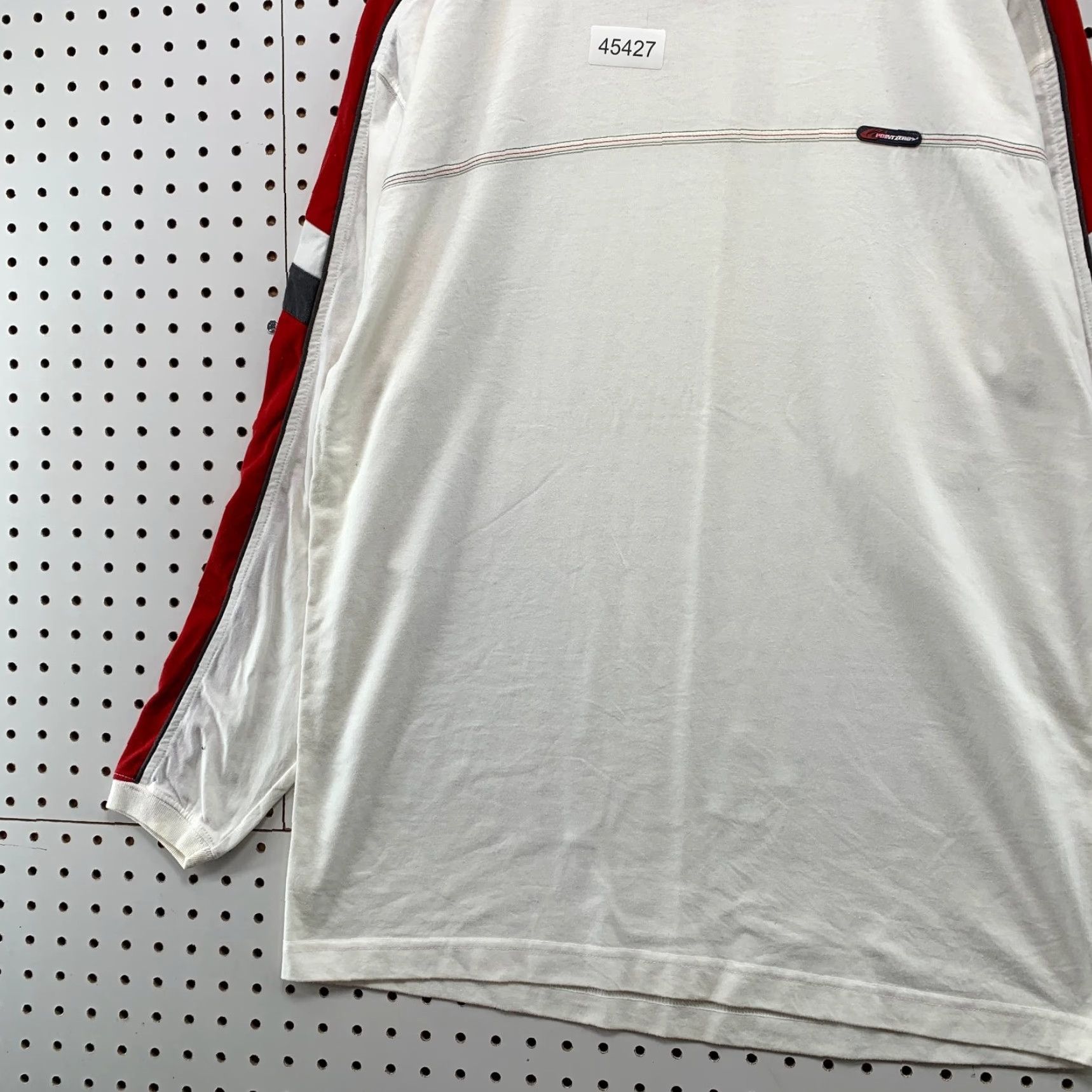 Point Zero VINTAGE Point Zero Shirt Mens L White Stripe Long Sleeve Punk Skate Shirt Size US L / EU 52-54 / 3 - 3 Thumbnail