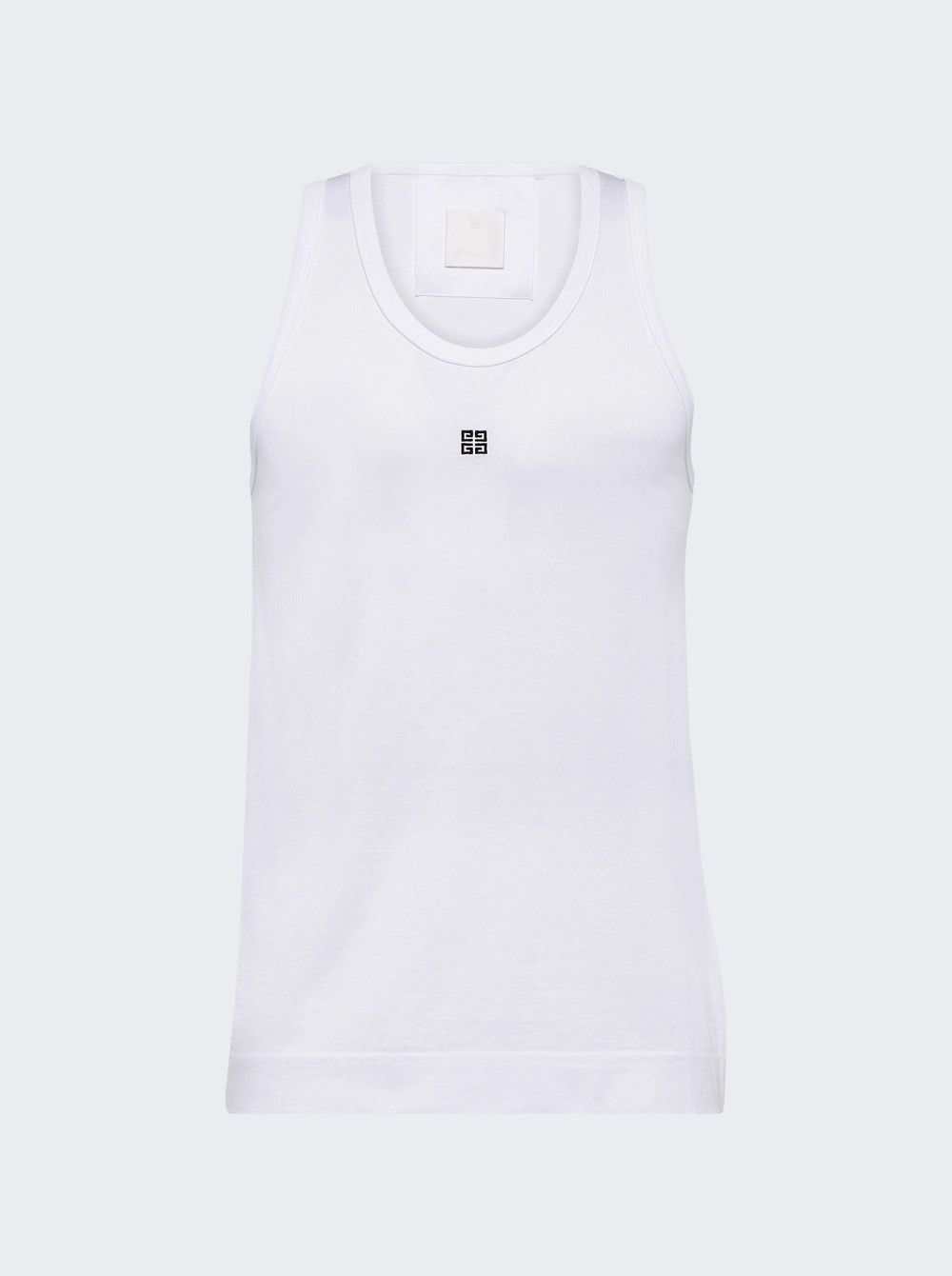 o1w1db10925 Slim Fit Sleeveless T-Shirt Vestiaire in White