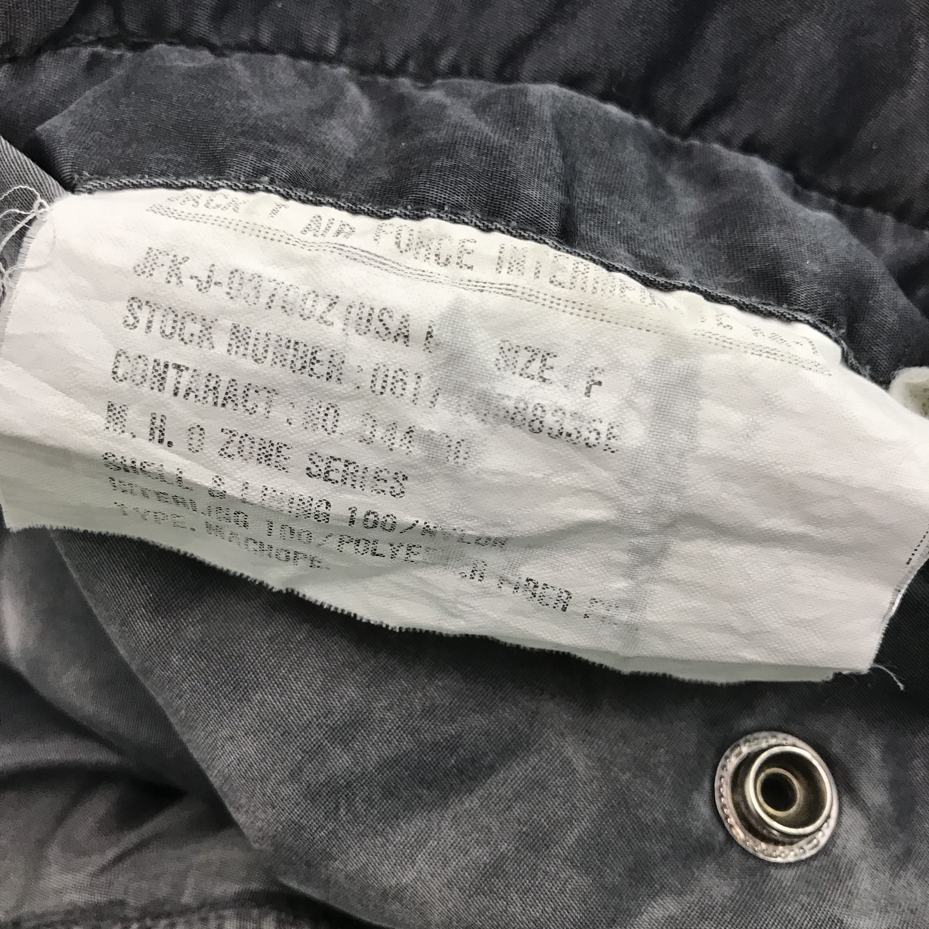 Other Rare US Air Force bomber Black faded jacket Size US L / EU 52-54 / 3 - 9 Thumbnail