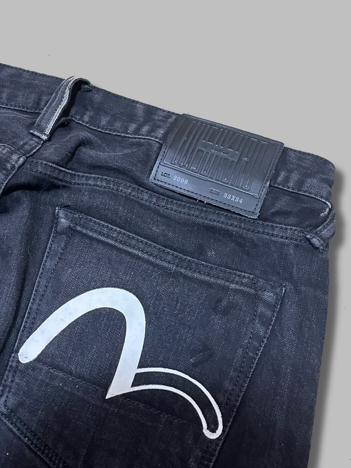 Rare Evisu Big Logo Denim Jeans Japanese Designer Archive