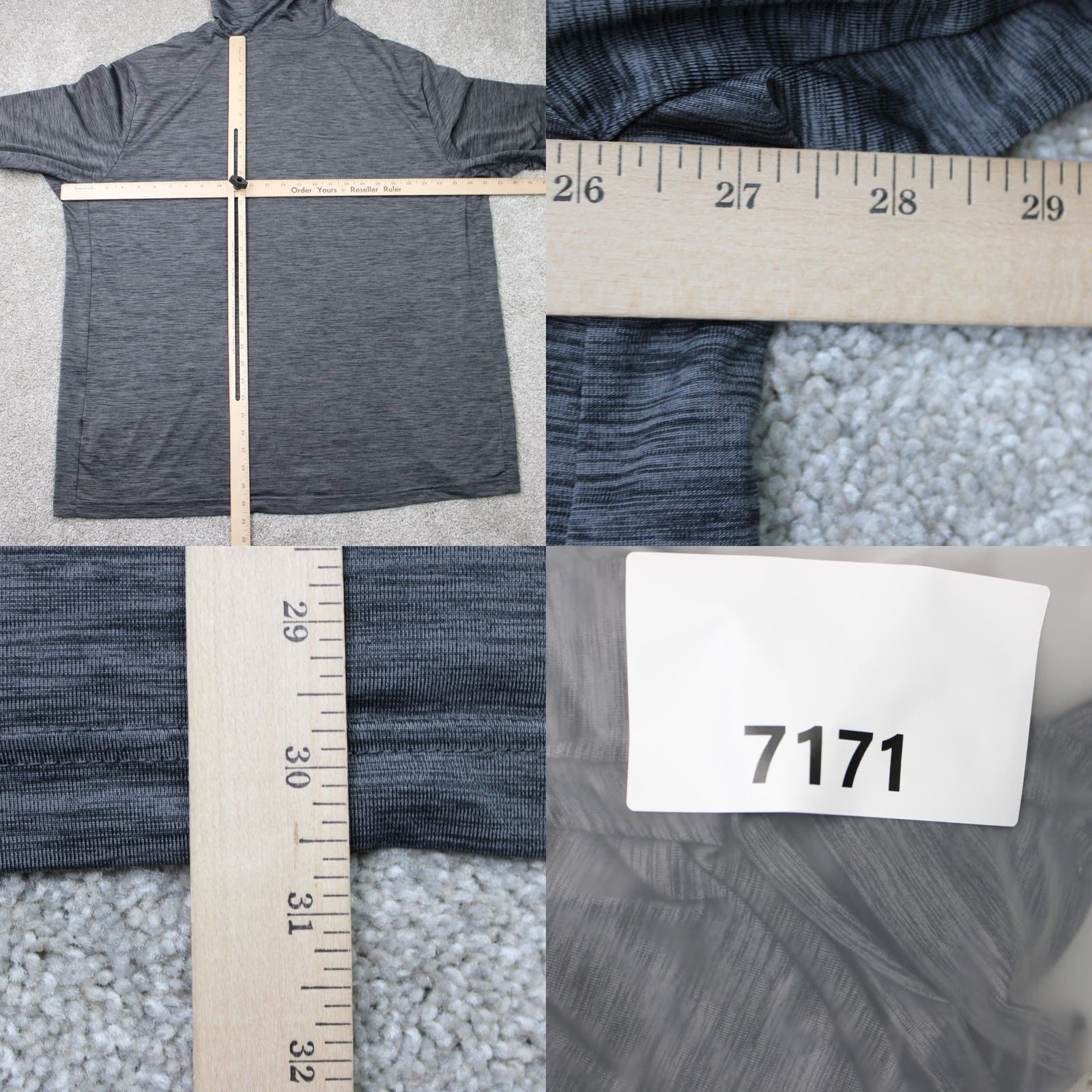 Reebok Reebok Hoodie Mens 3XL Gray Speedwick Lightweight Polyester Hooded Pullover Size US XXL / EU 58 / 5 - 8 Thumbnail