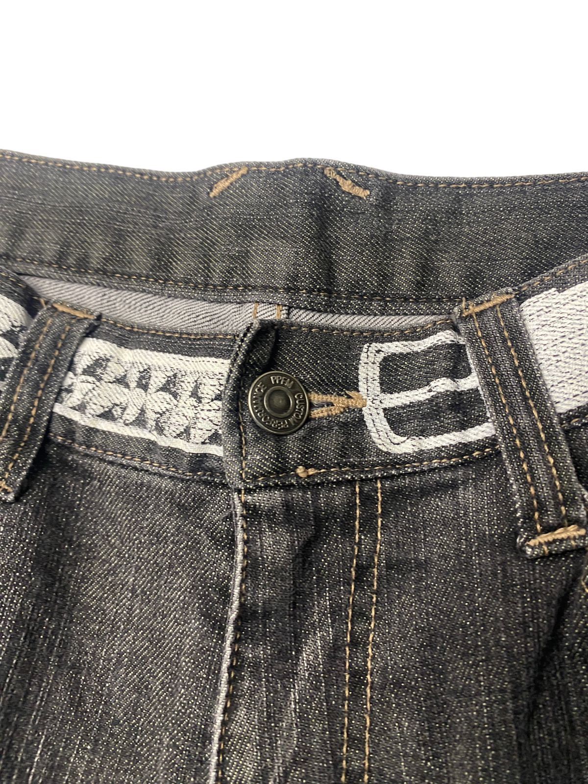 If Six Was Nine × Japanese Brand × Le Grande Bleu (L.G.B.) 2000's PPFM Flared Star Booze Piils Seawash Jeans Size US 29 - 7 Thumbnail