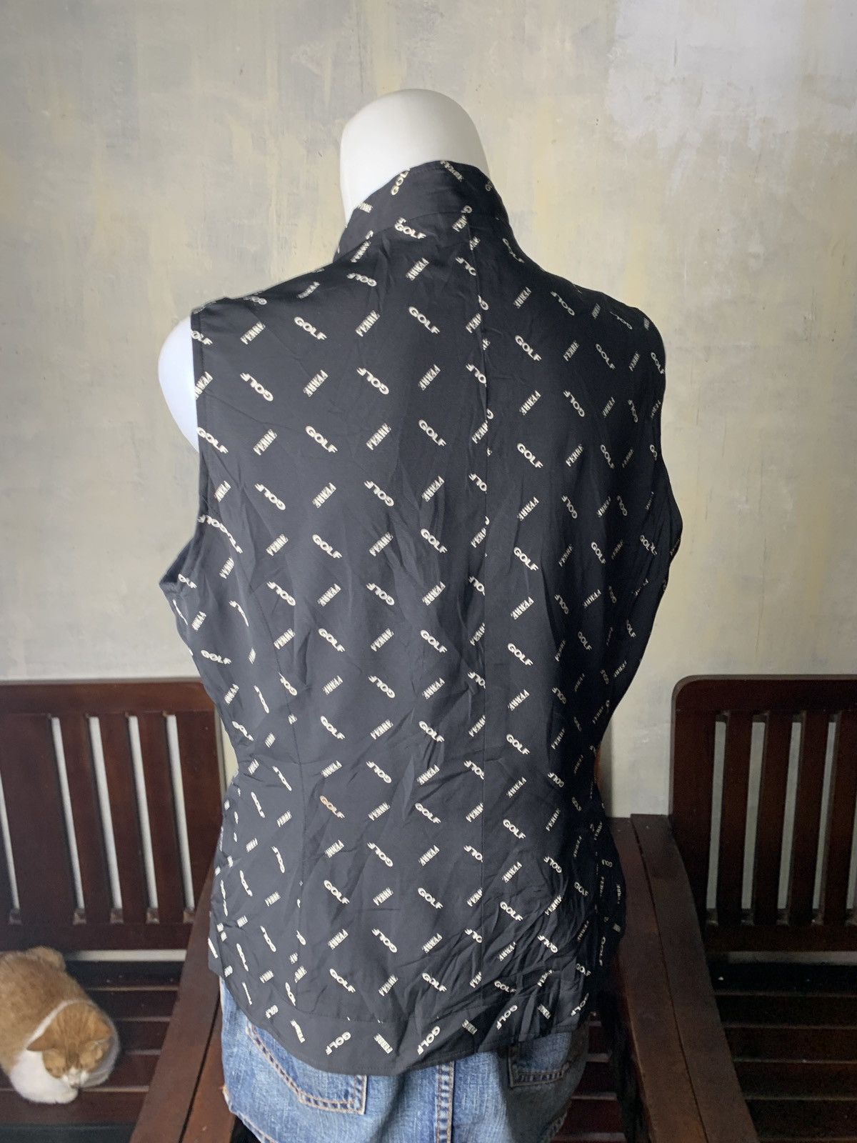 Gianfranco Ferre 2000s Gianfranco Ferre Golf Italy Revesible Monogram Vest Size L / US 10 / IT 46 - 3 Thumbnail