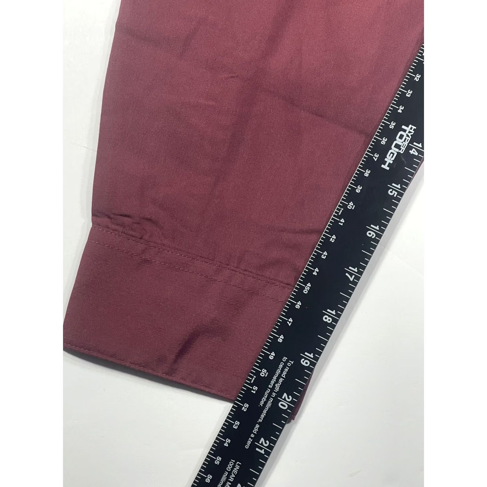 Haband Haband Executive Davidson Mens Red Button Up Long Sleeves Dress Shirt Size 18L Size 48R - 7 Thumbnail