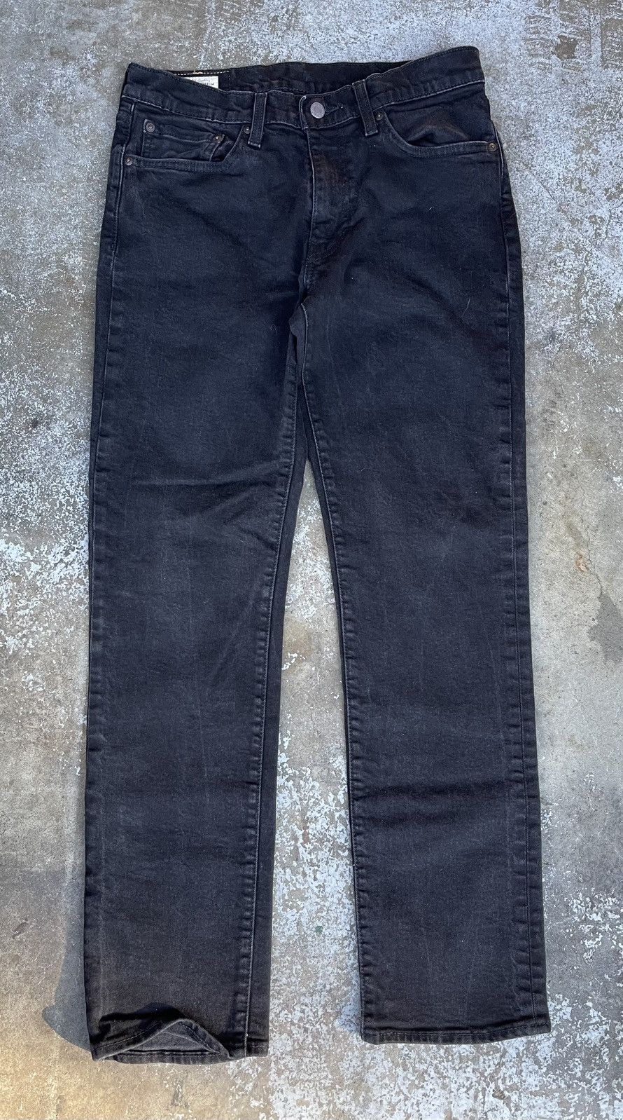 Levi's Levis Premium 514s Black Denim Jeans Size US 31 - 2 Thumbnail
