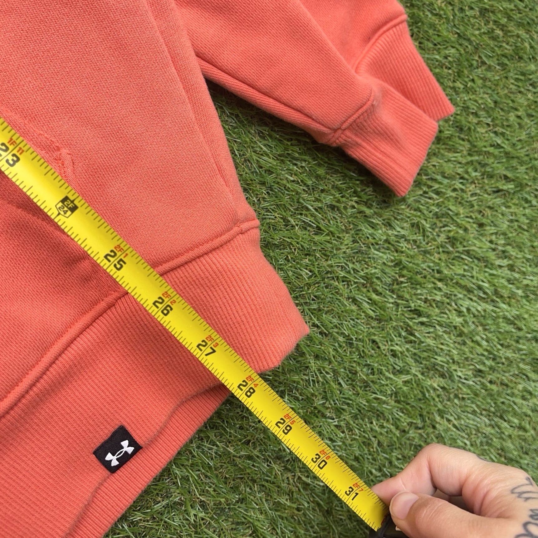 Under Armour Under Armour Project Rock Hoodie Mens Small Heavyweight Coral Gym UA Pullover Hooded Pockets Size US S / EU 44-46 / 1 - 6 Thumbnail