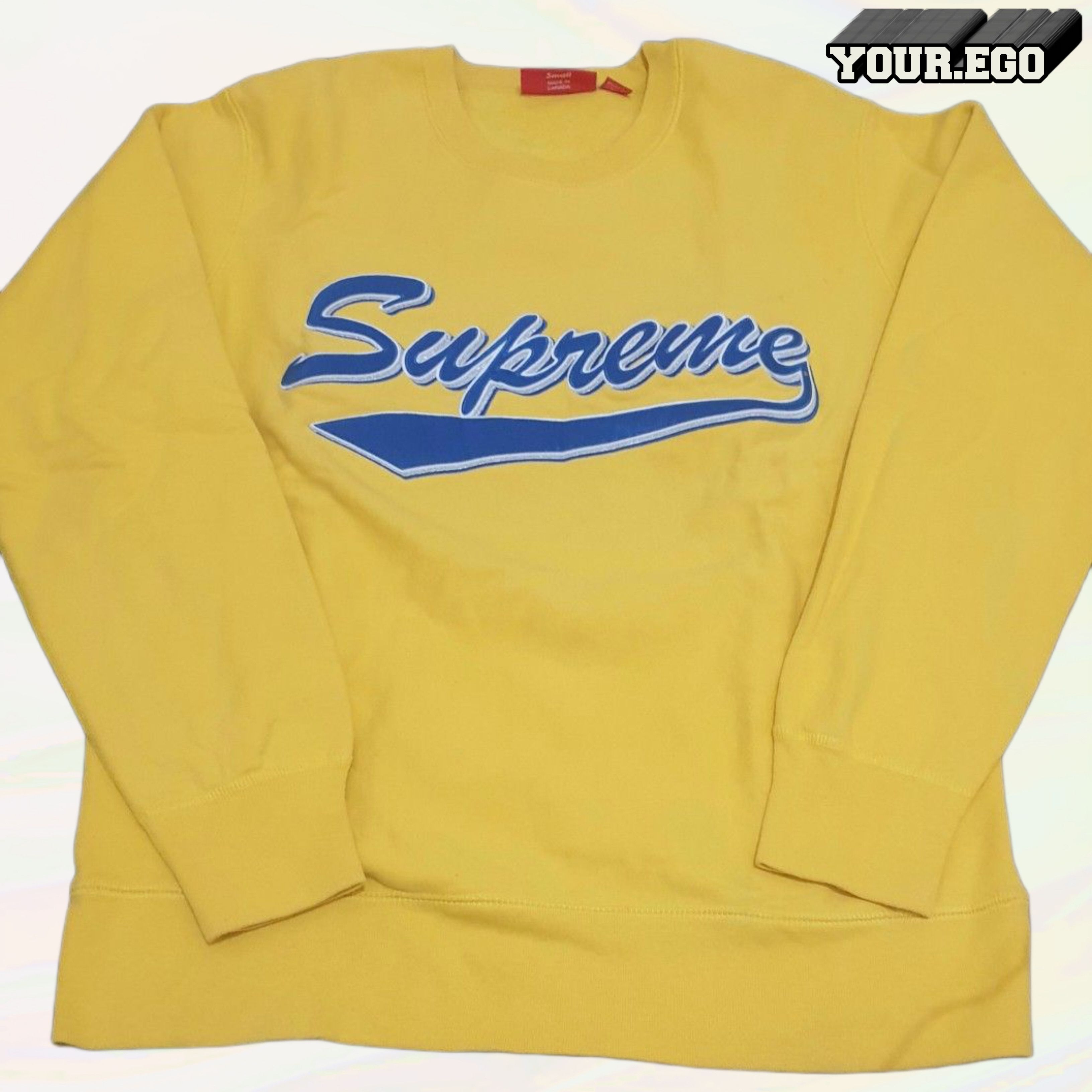 Supreme brush sale script crewneck