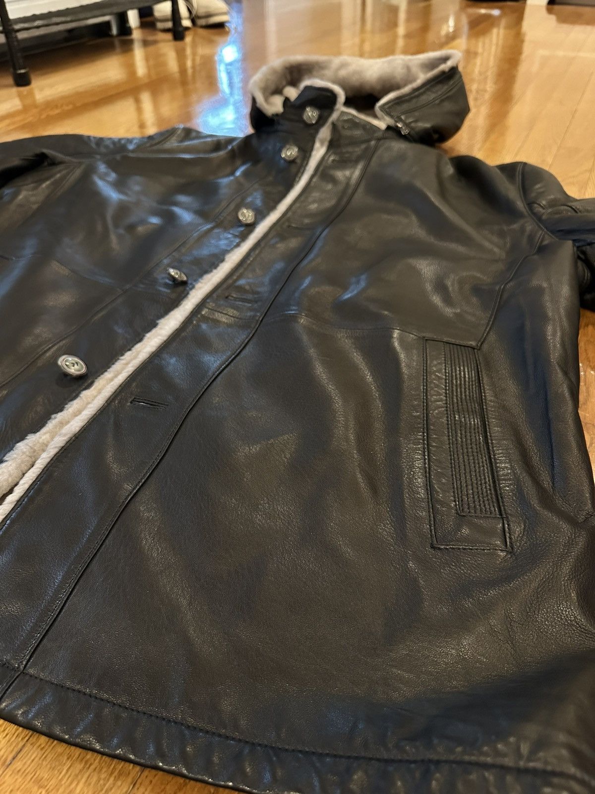 Robert Graham RARE - Robert Graham Genuine Leather Fur Lined Jacket Size US XXL / EU 58 / 5 - 5 Thumbnail