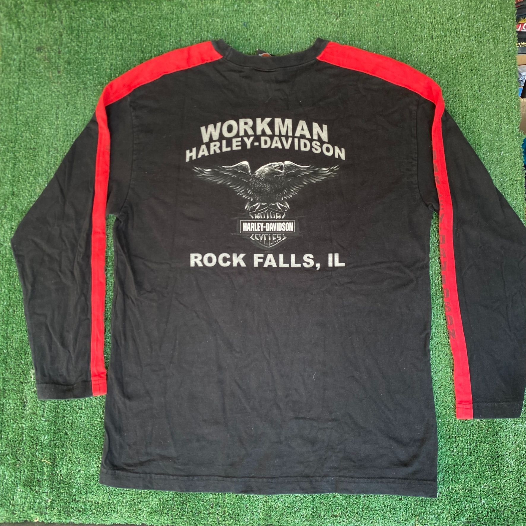 Harley Davidson Vintage Y2K Harley Davidson Shirt Long Sleeve Punk Biker Tee Size US XL / EU 56 / 4 - 5 Thumbnail